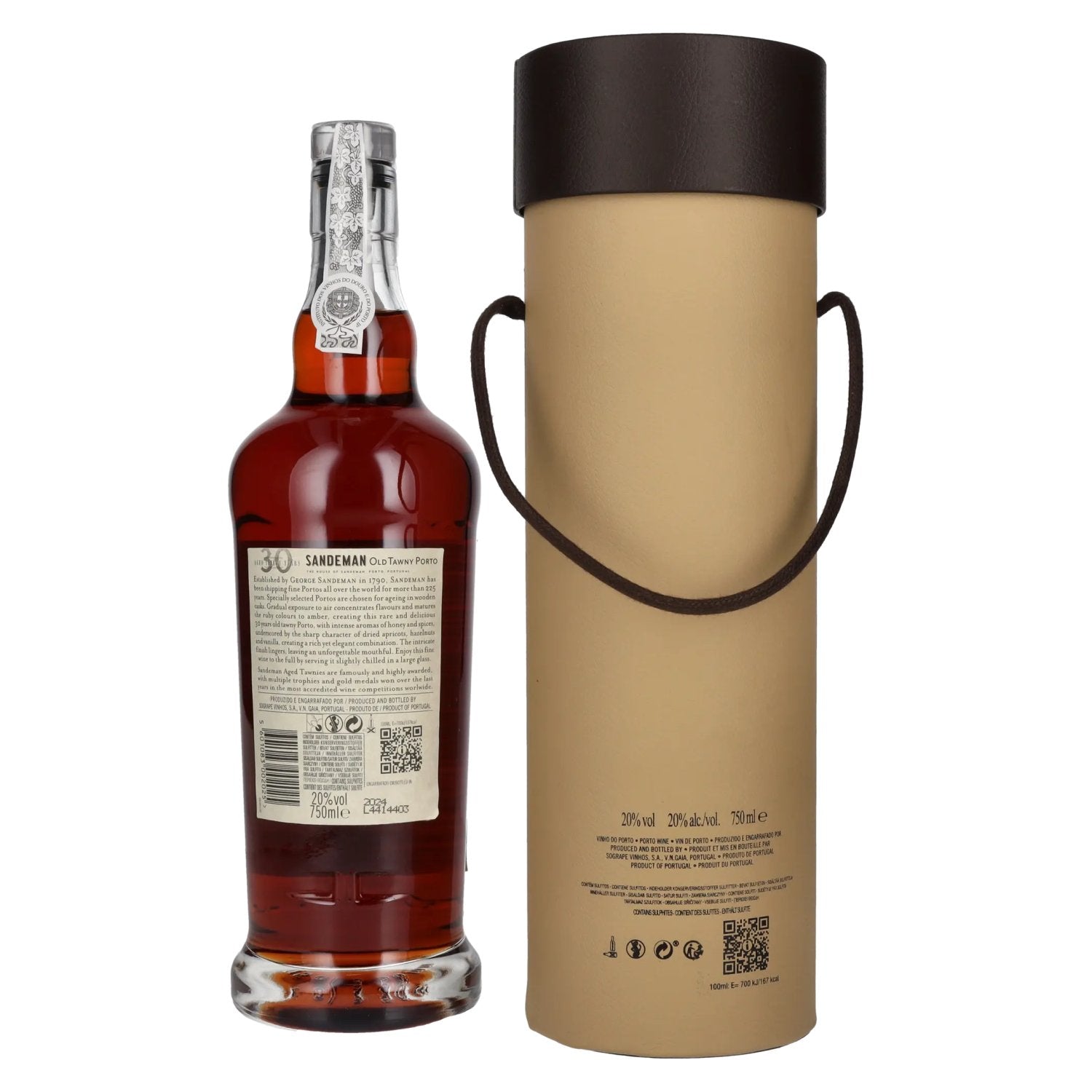 Sandeman 30 Years OLD TAWNY Porto 20% Vol. 0,75l en boîte cadeau