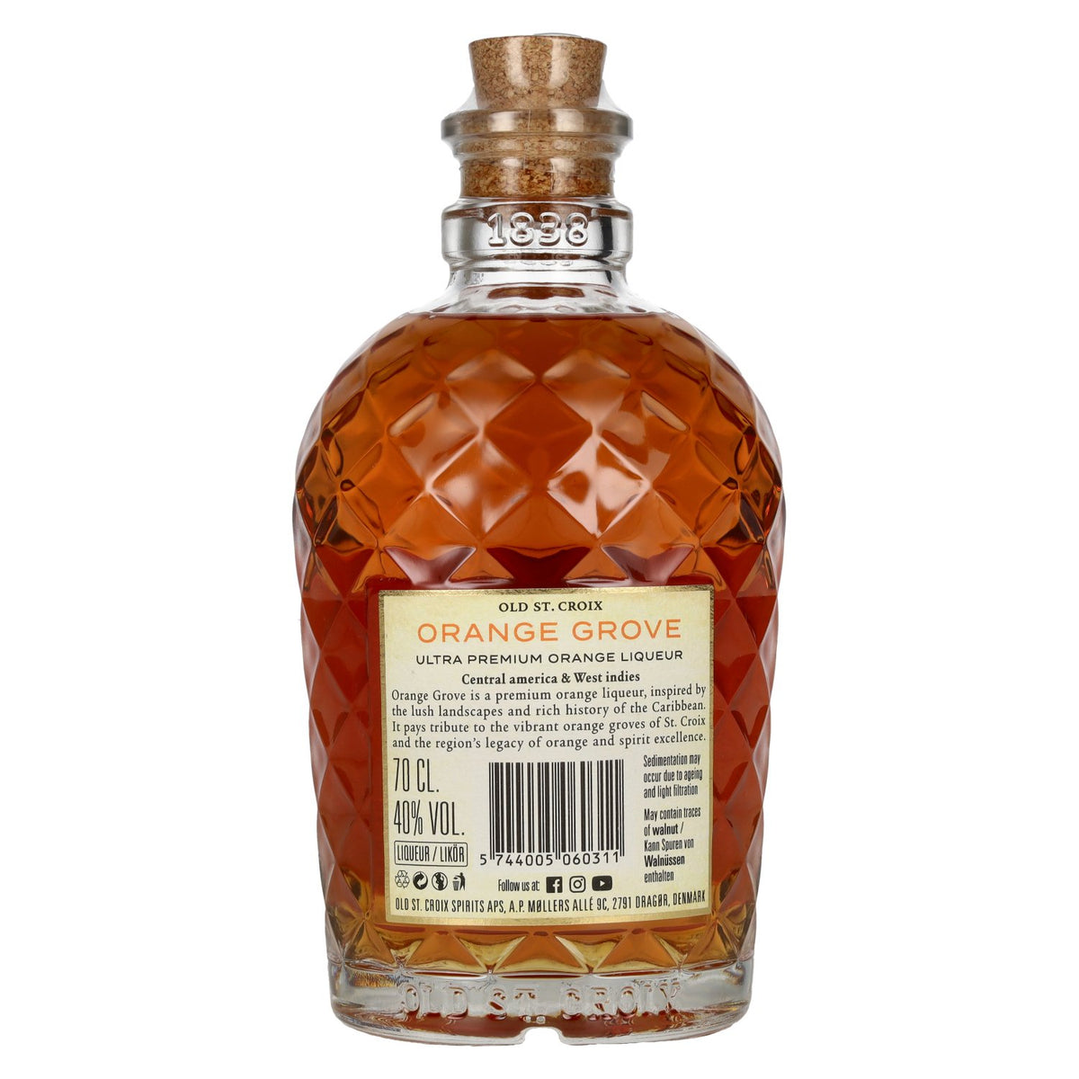 Old St. Croix A.H. Riise ELIXIR Orange Grove Liqueur 40% Vol. 0,7l