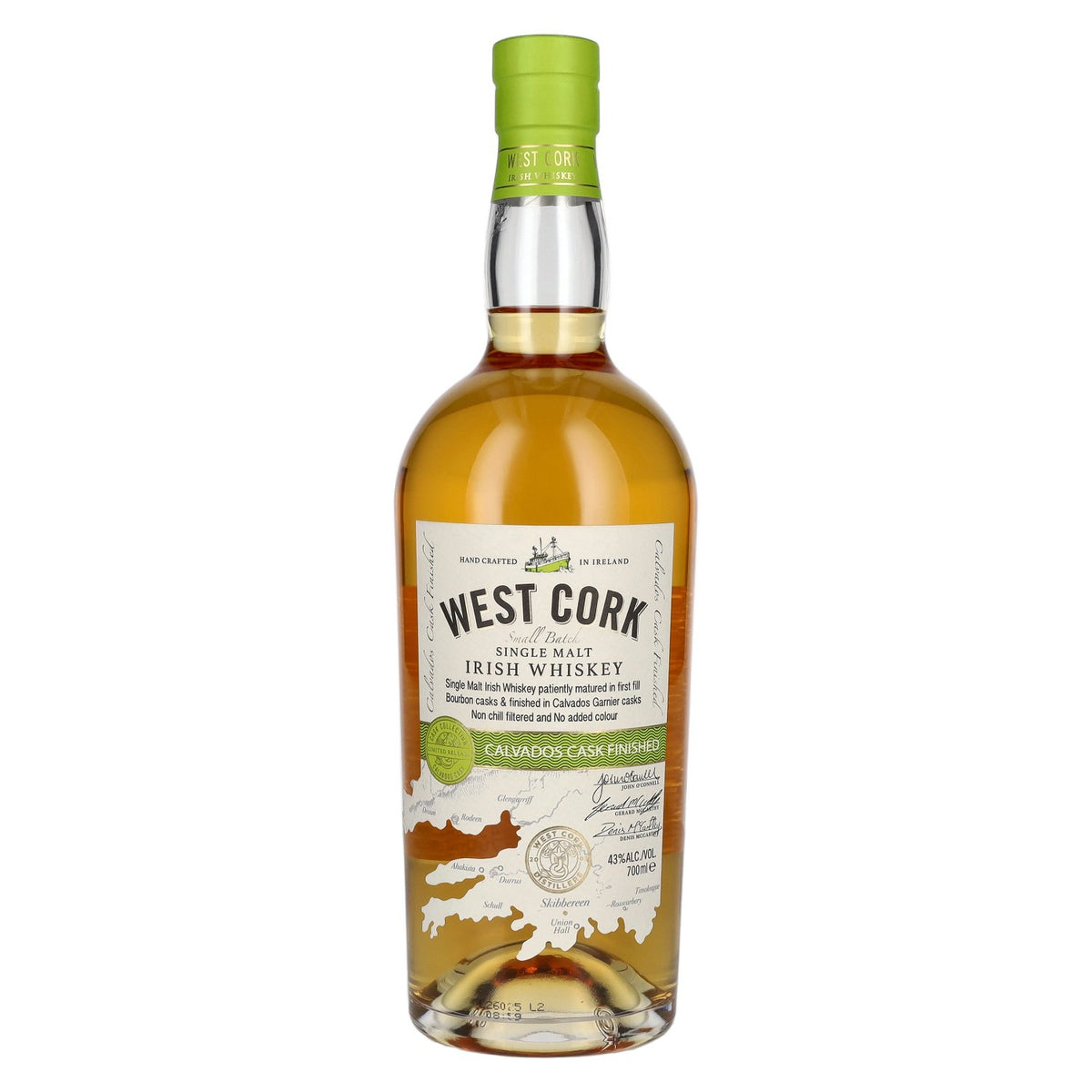 West Cork Irish Whiskey CALVADOS CASK FINISHED 43% vol. 0.7l