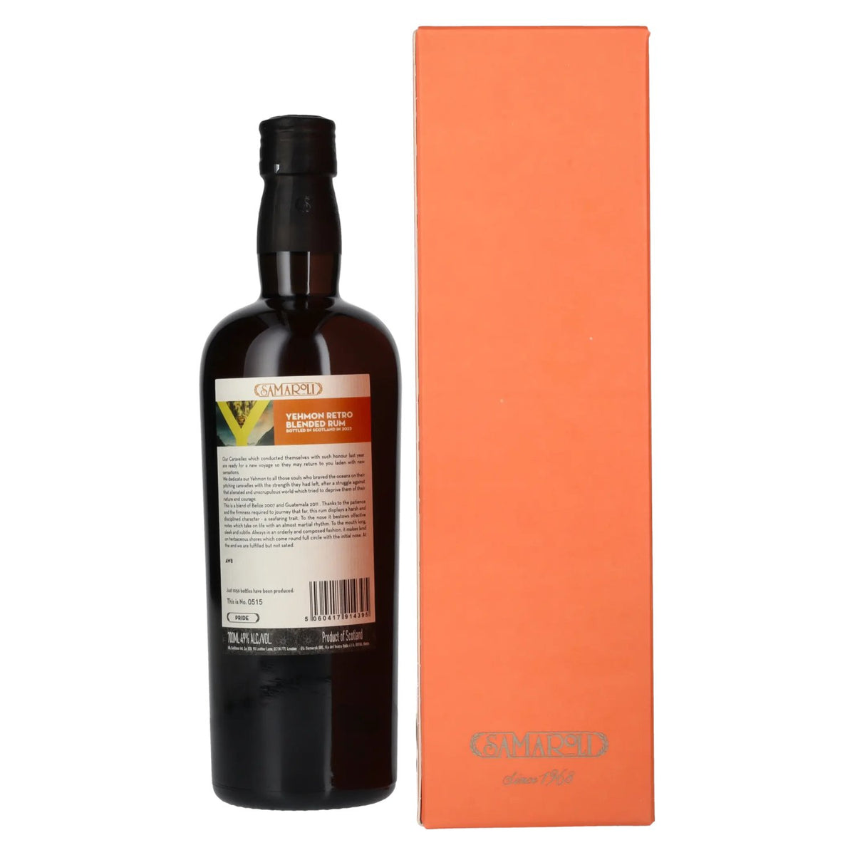 Samaroli Yehmon Retro Blended Rum 2023 49% ABV 0.7l in a gift box