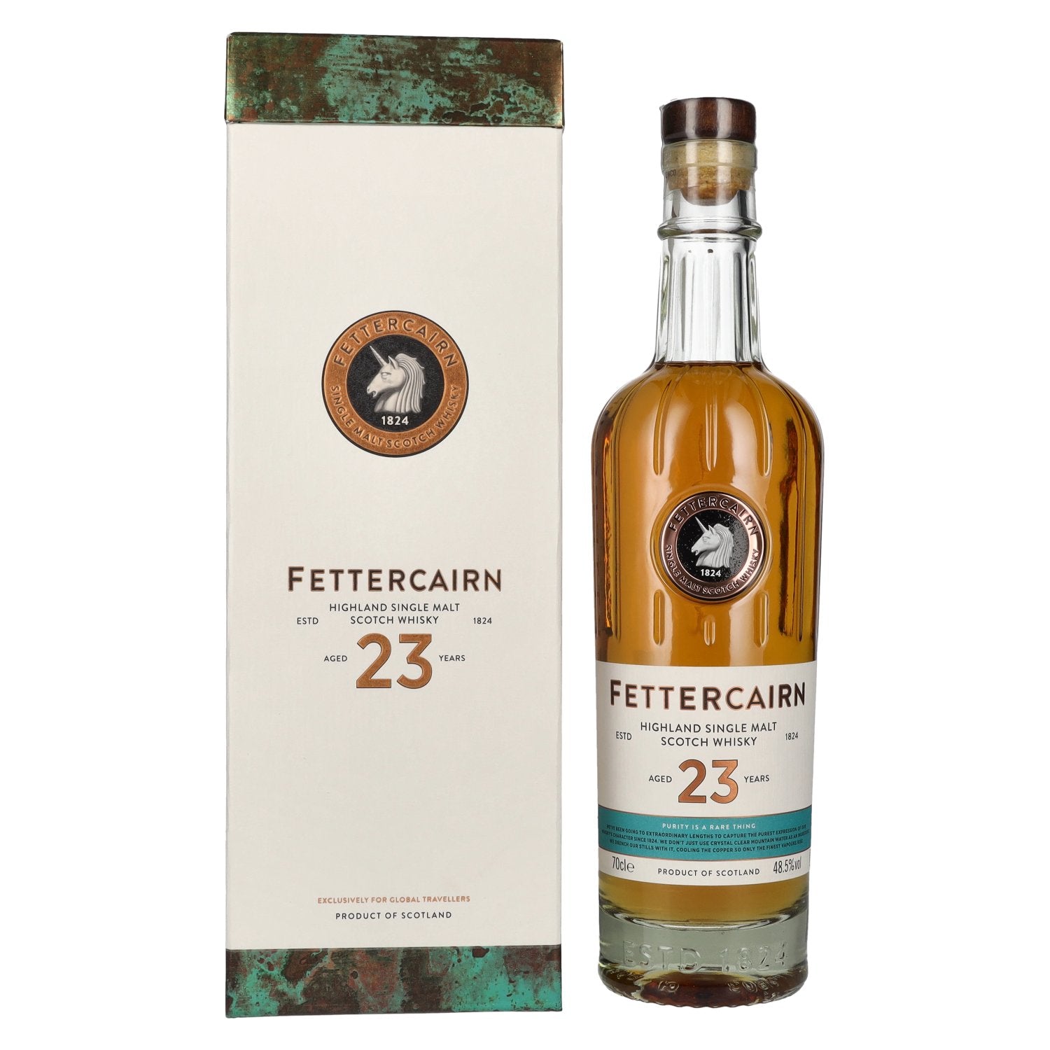 Fettercairn 23 Years Old Highland Single Malt Scotch Whisky 48,5% Vol. 0,7l en coffret cadeau