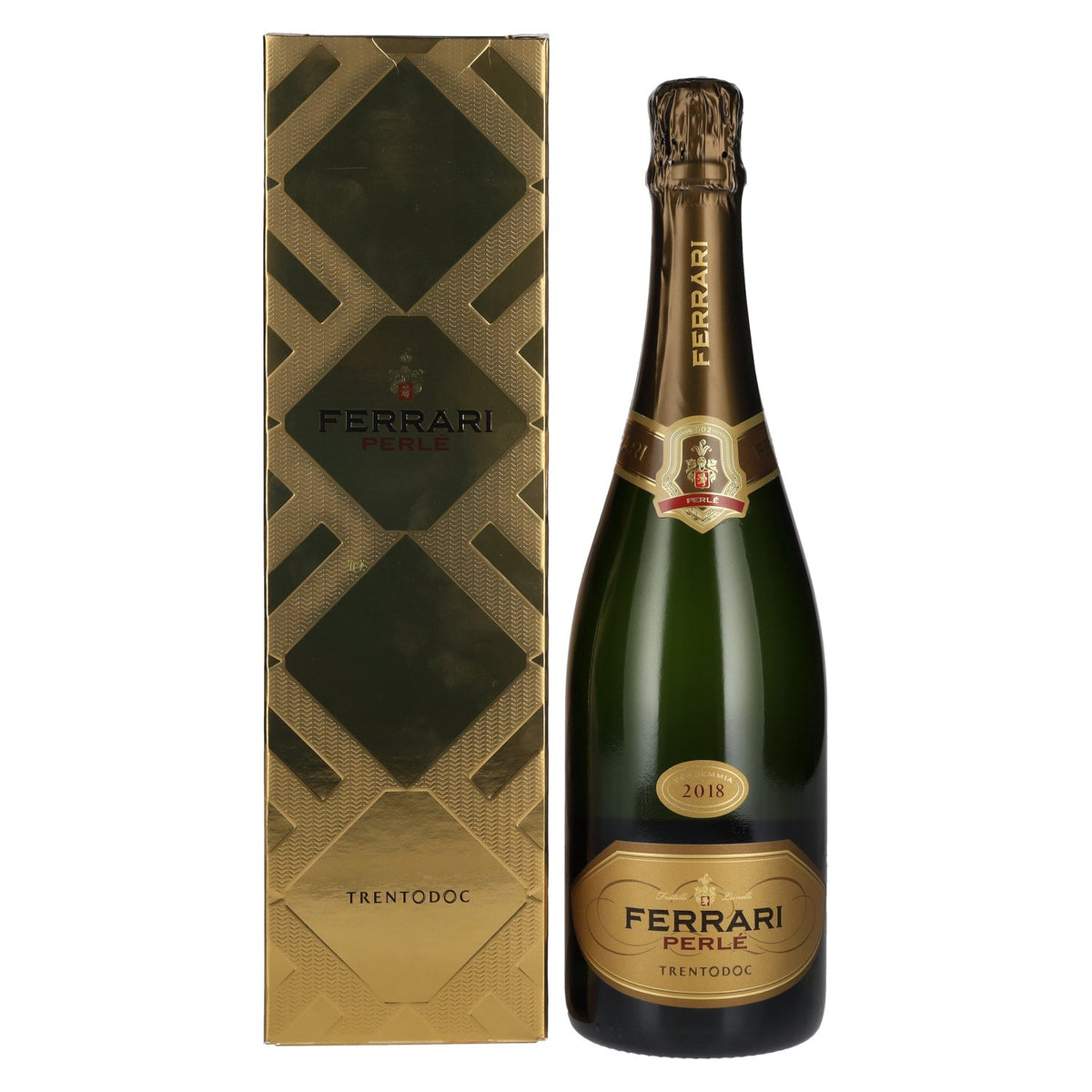 Ferrari PERLÉ Brut 2018 12,5% Vol. 0,75l in Geschenkbox