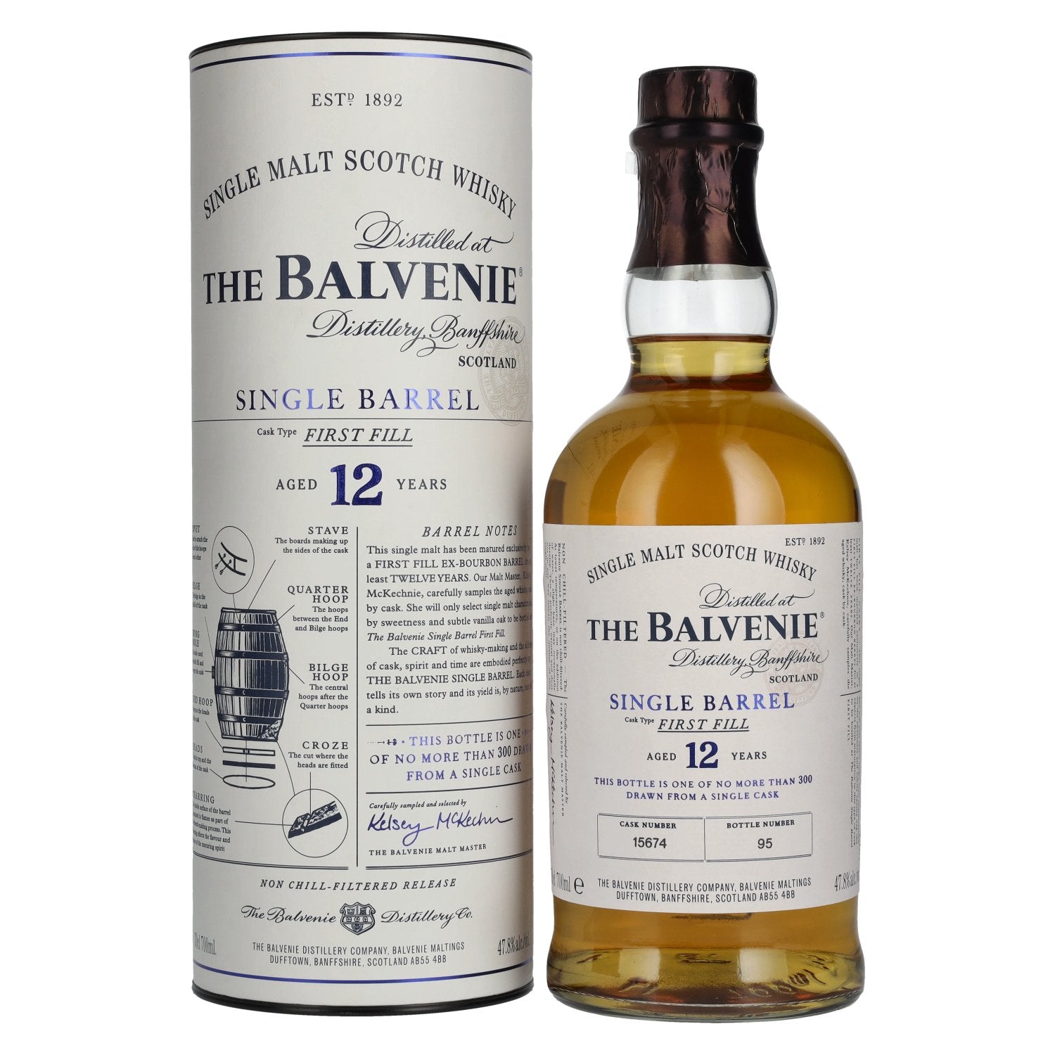 The Balvenie 12 Years Old Single Barrel First Fill 47,8% Vol. 0,7l in Geschenkbox