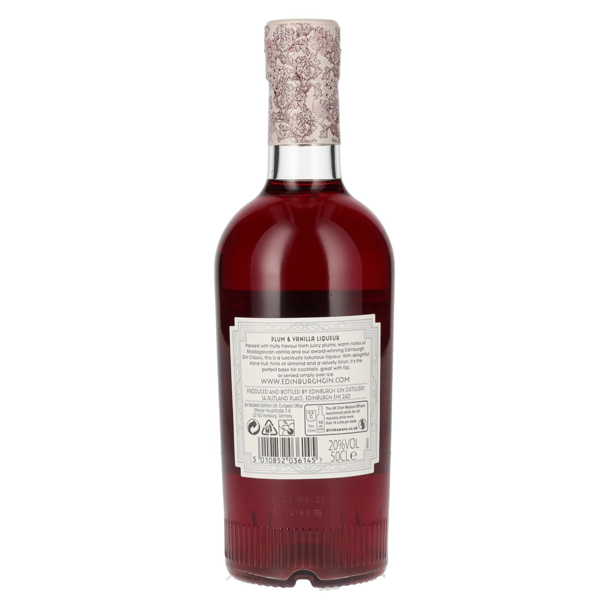 Edinburgh Gin PLUM & VANILLA Liqueur 20% Vol. 0,5l