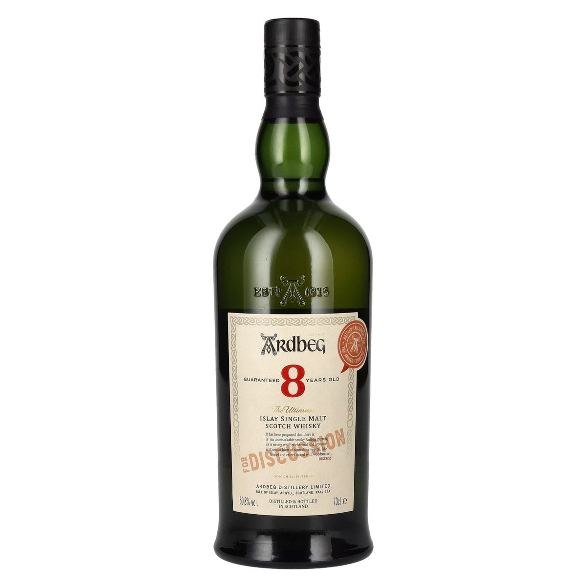 Ardbeg 8 Years Old FOR DISCUSSION Islay Single Malt 50,8% vol. 0,7 l