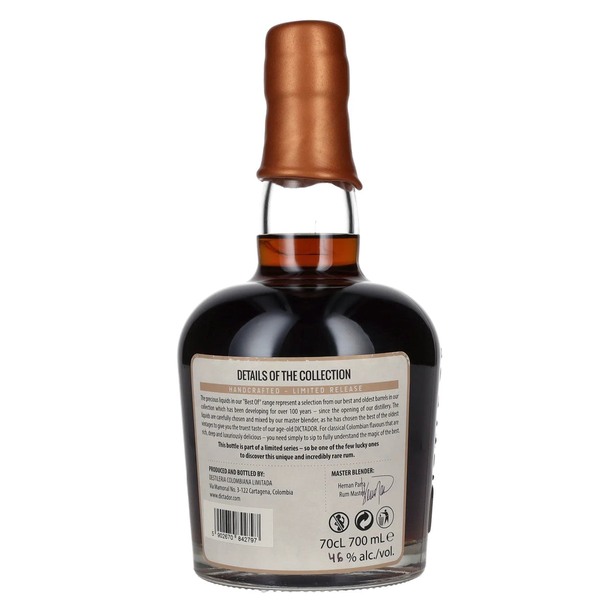 Dictador BEST OF 1979 ALTISIMO Colombian Rum Limited Release 46% Vol. 0,7l