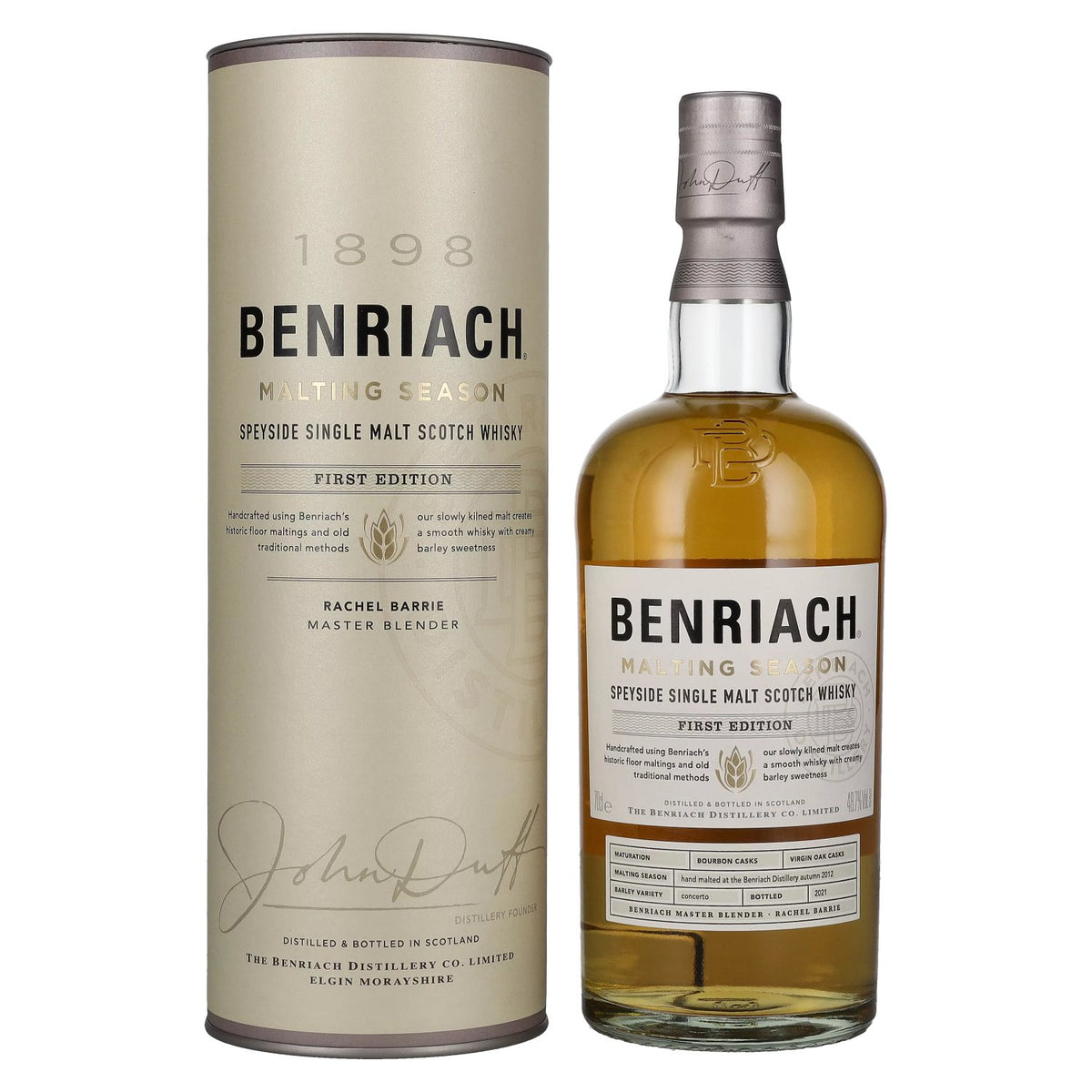 Benriach MALTING SEASON Speyside Single Malt 48,7% vol. 0,7l en boîte cadeau