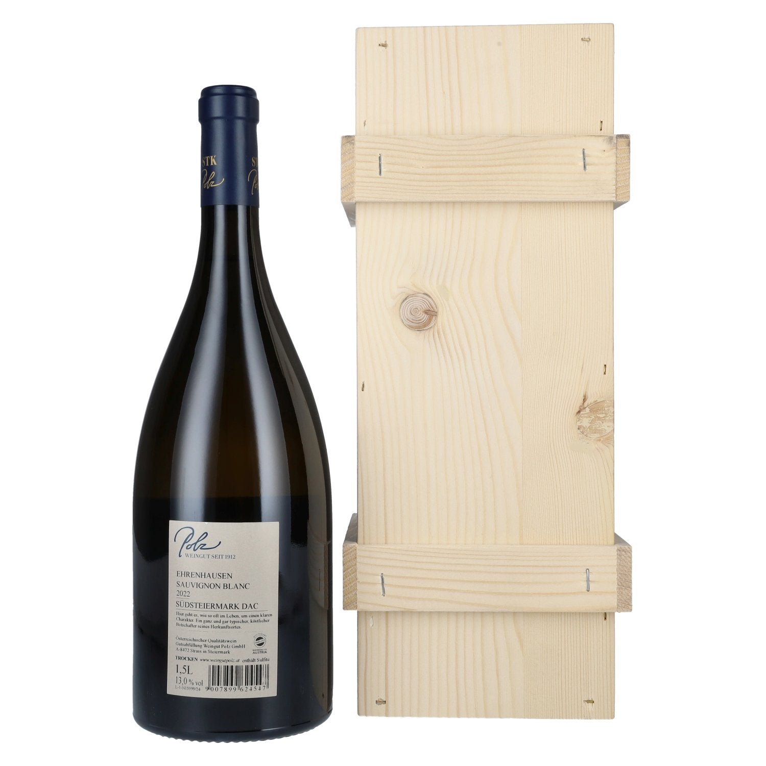Polz Sauvignon Blanc Südsteiermark Ehrenhausen DAC 2022 13% Vol. 1,5l in houten doos