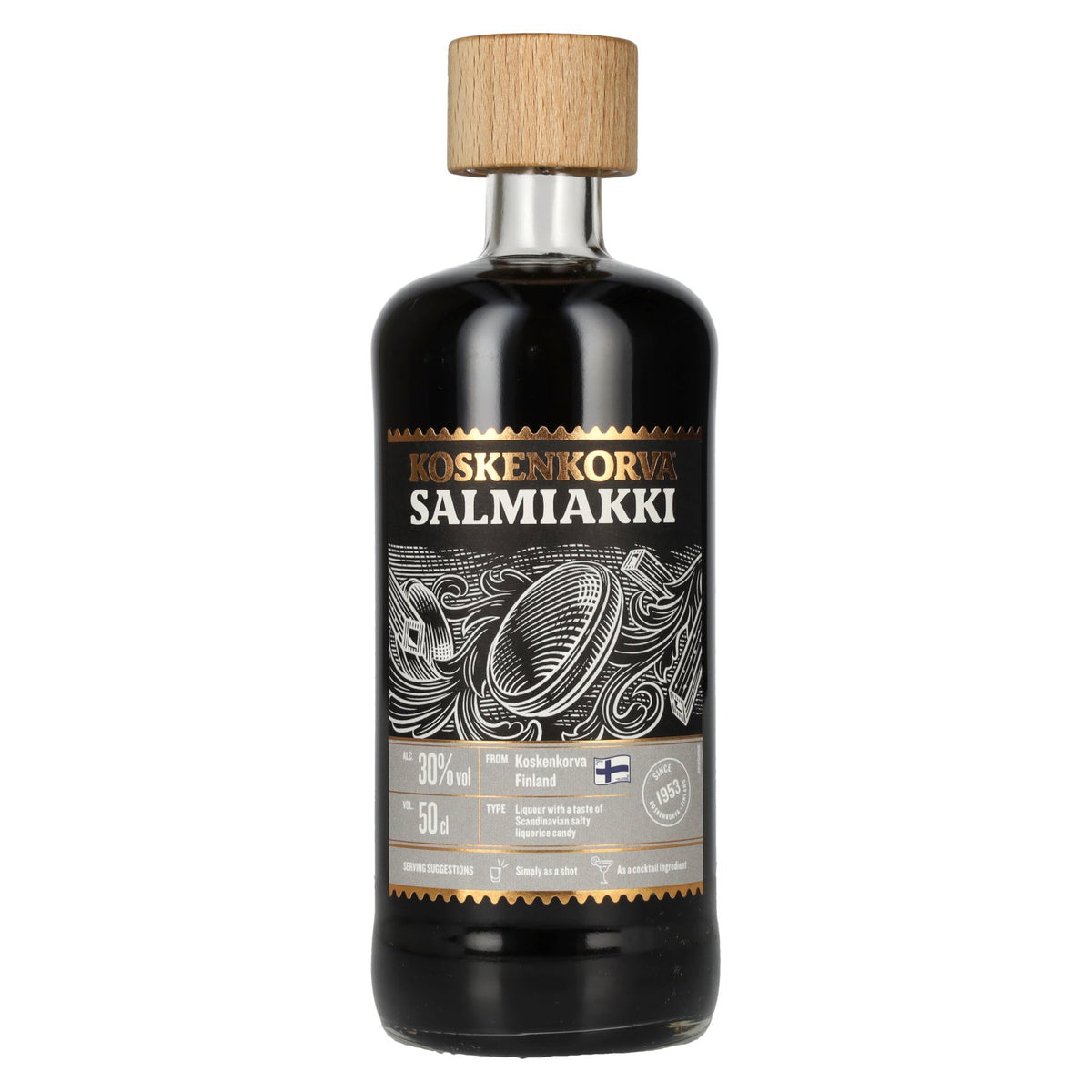 Koskenkorva SALMIAKKI à la réglisse 30 % vol. 0,5 l