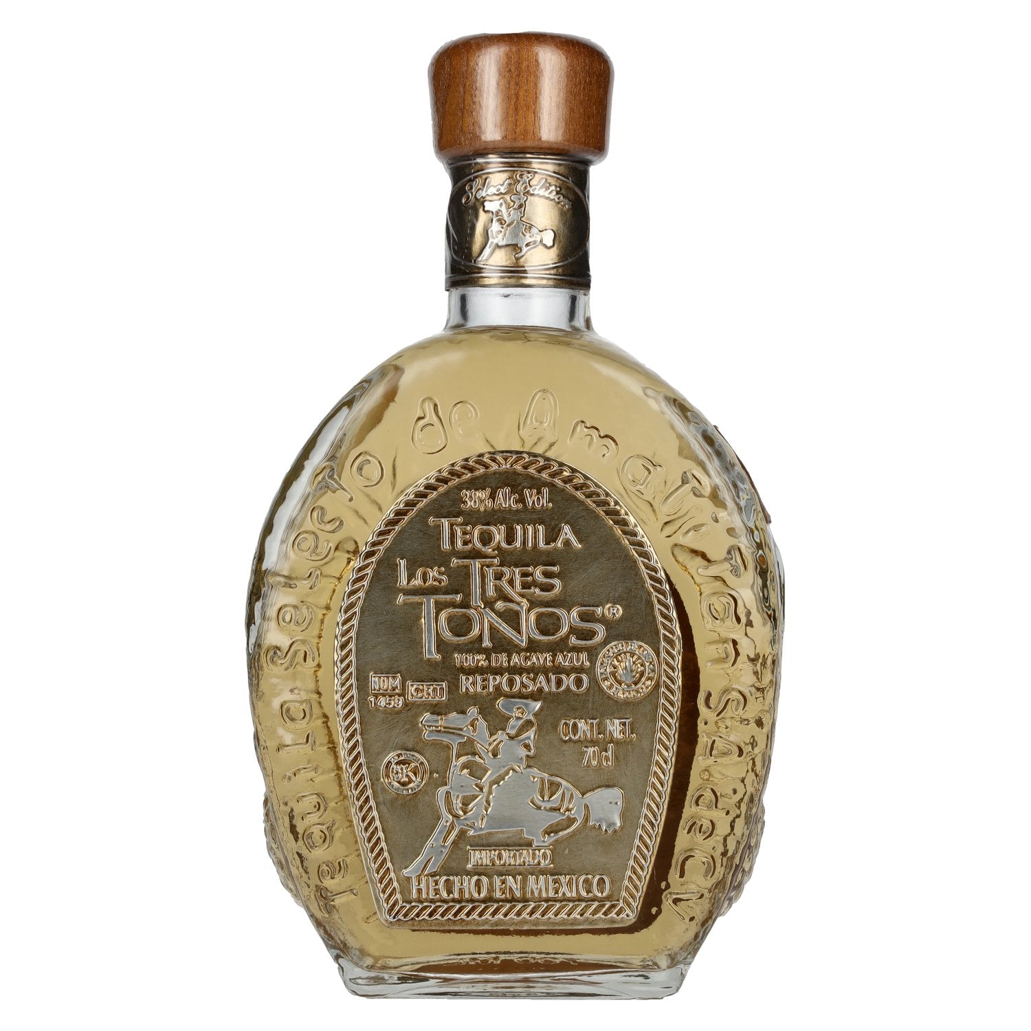Los Tres Tonos Tequila REPOSADO 38 % vol., 0,7 l