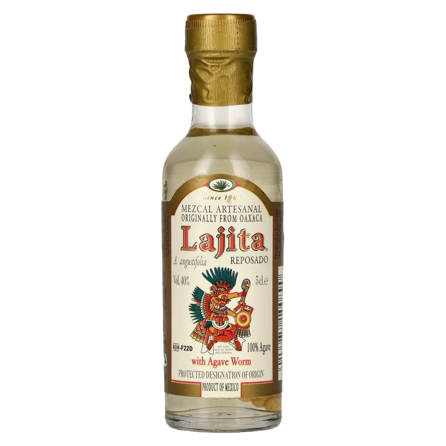 Lajita Mezcal Oaxaqueño met Agaveworm 40% Vol. 0,05l