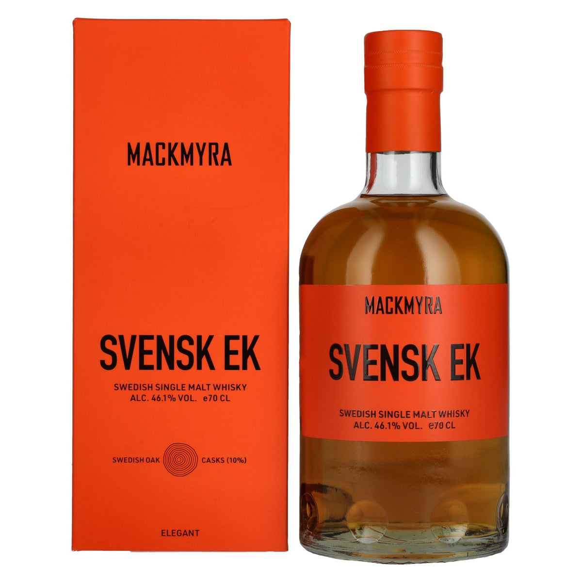 Mackmyra Svensk EK, whisky single malt suédois, 46,1 % vol., 0,7 l, dans un coffret cadeau