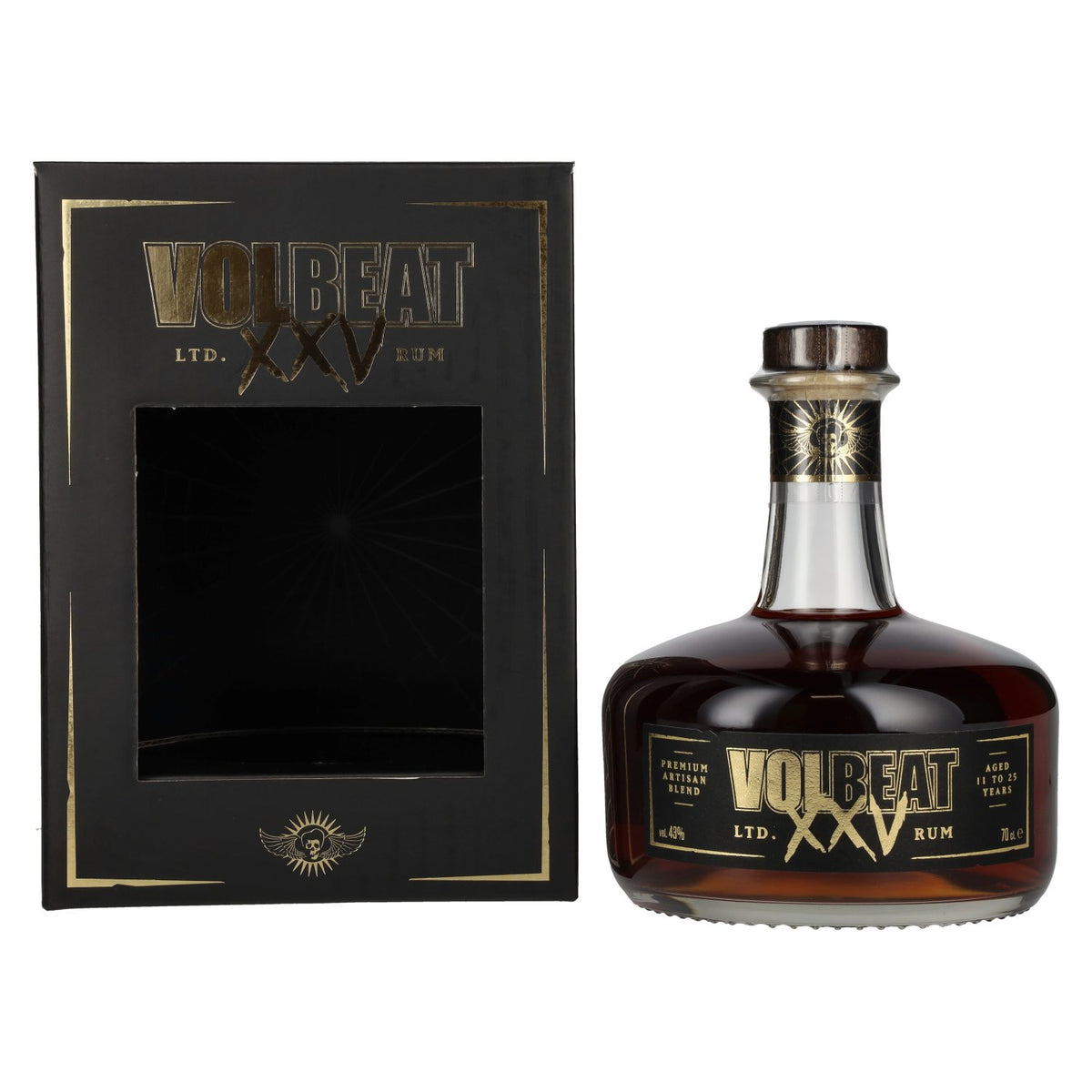 Volbeat XXV Premium Artisan Blend Rum Limited Edition 43% ABV 0.7l in a gift box