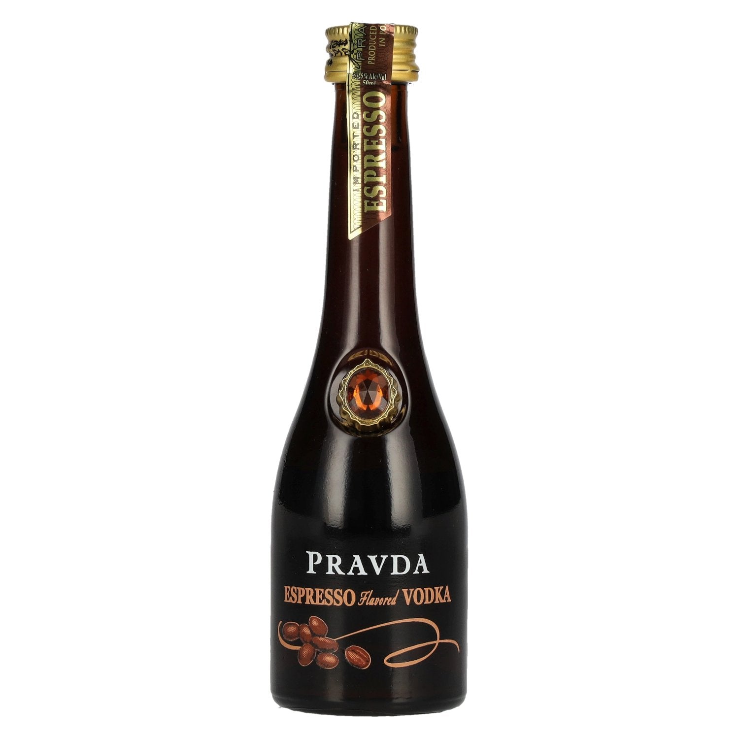 Pravda ESPRESSO Flavored Vodka 37,5% Vol. 0,05l