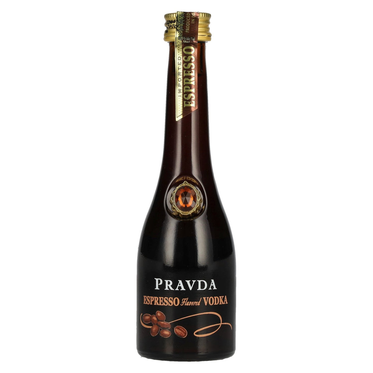 Vodka aromatisée Pravda ESPRESSO 37,5 % vol. 0,05 l