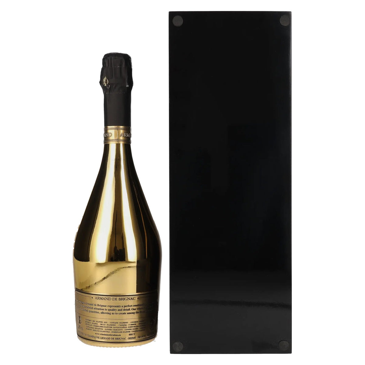 Champagne Armand de Brignac Brut Gold 12,5 % vol., 0,75 l, dans un coffret en bois