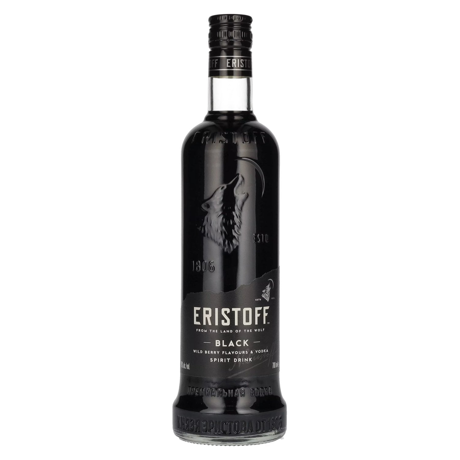 Eristoff Zwarte Wilde Bessensmaak &amp; Wodka 18% Vol. 0,7l