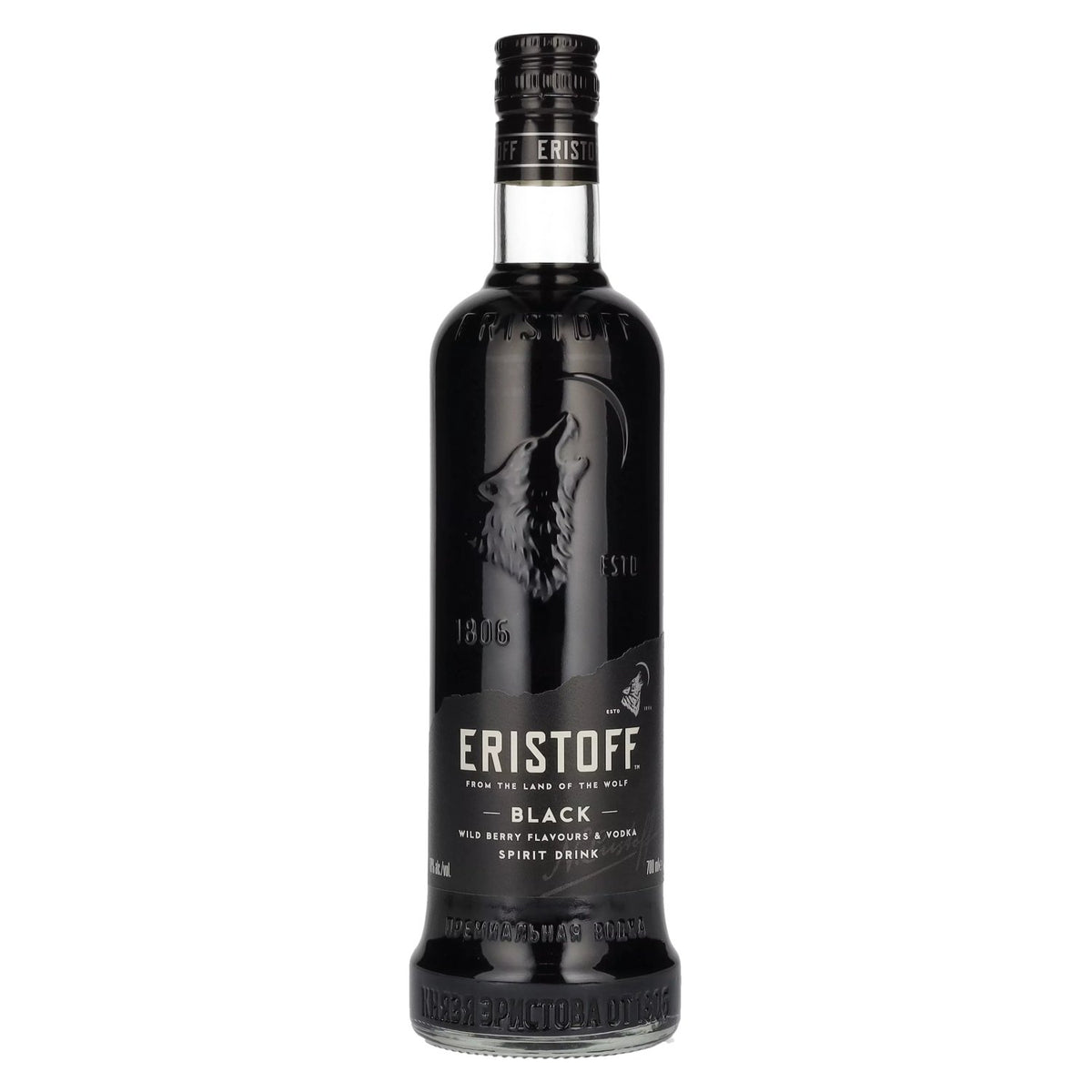 Eristoff Black Wild Berry Flavours &amp; Vodka 18% ABV 0.7 l