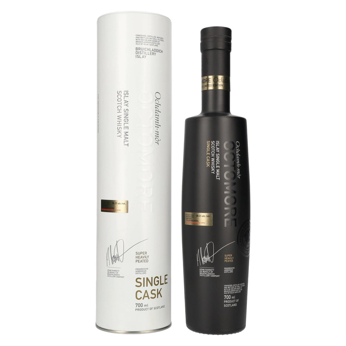 Octomore Ochdamh-mòr SINGLE CASK Super Heavily Peated Islay Single Malt 66,2% Vol. 0,7l in Tinbox