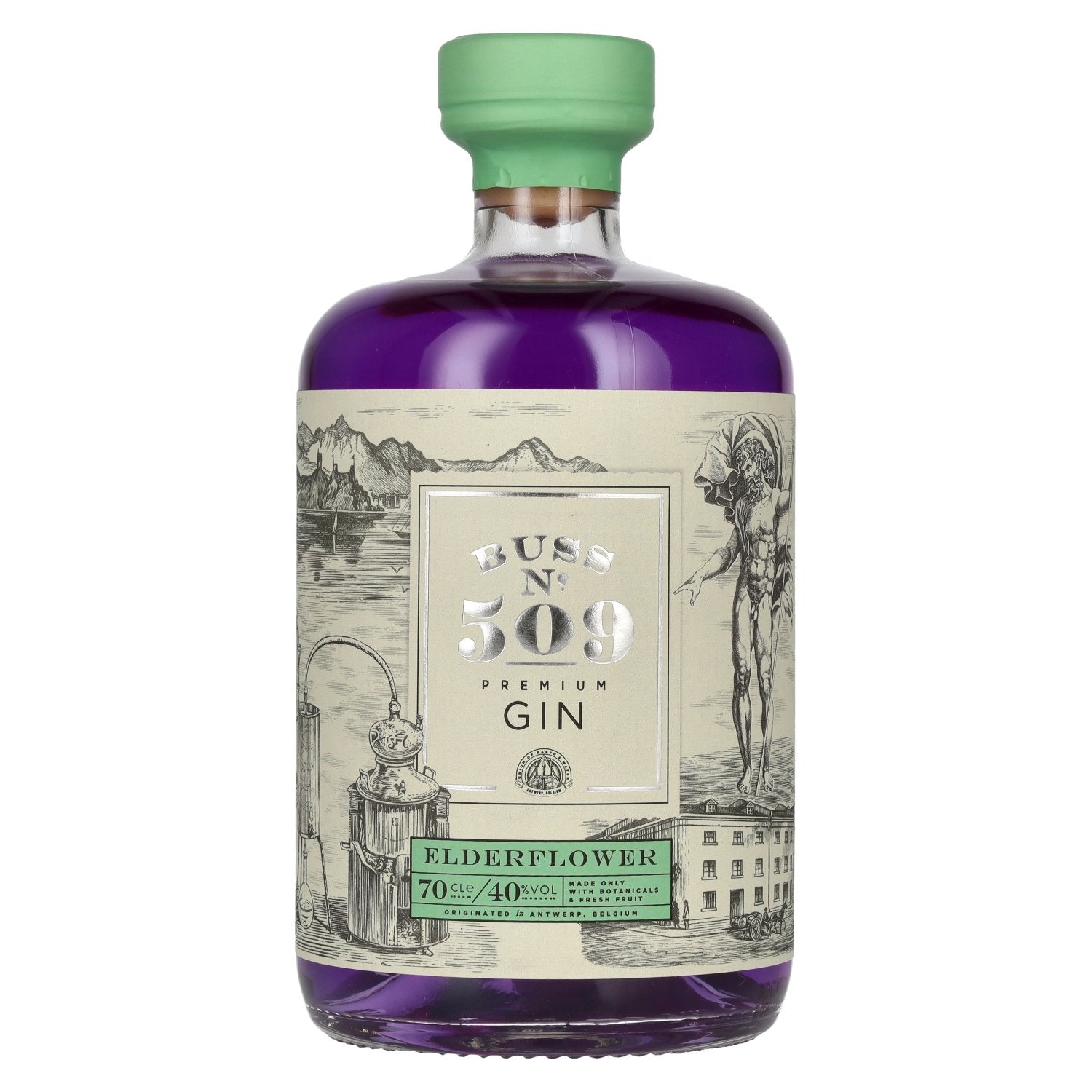 Buss N°509 ELDERFLOWER Belgium Hand Crafted Premium Gin 40% Vol. 0,7l