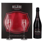 Luc Belaire Rare Rosé 12,5 % vol., 0,75 l, dans un coffret cadeau avec 2 verres