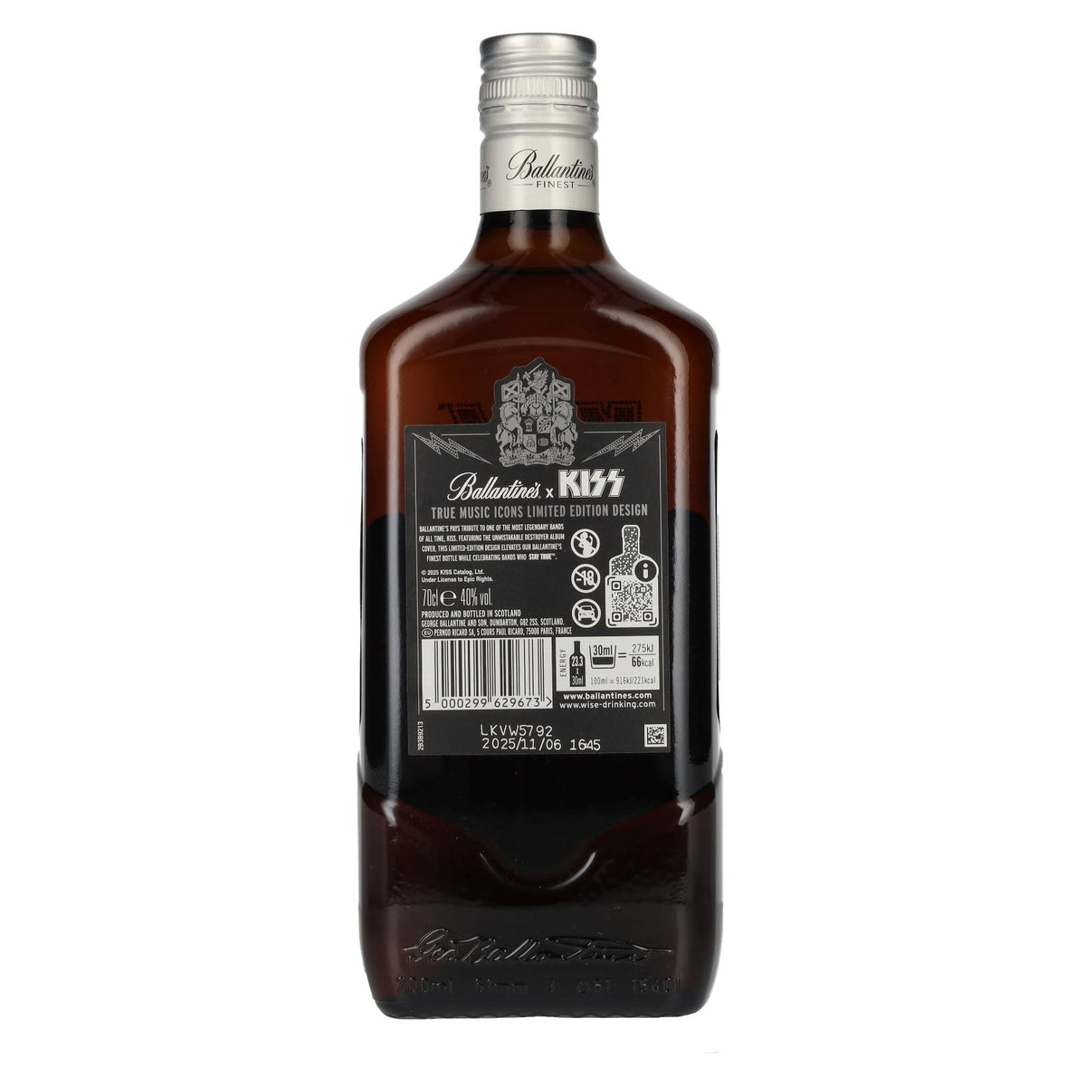 Ballantine's FINEST Blended Scotch Whisky KISS Limited Edition 40% Vol. 0,7l