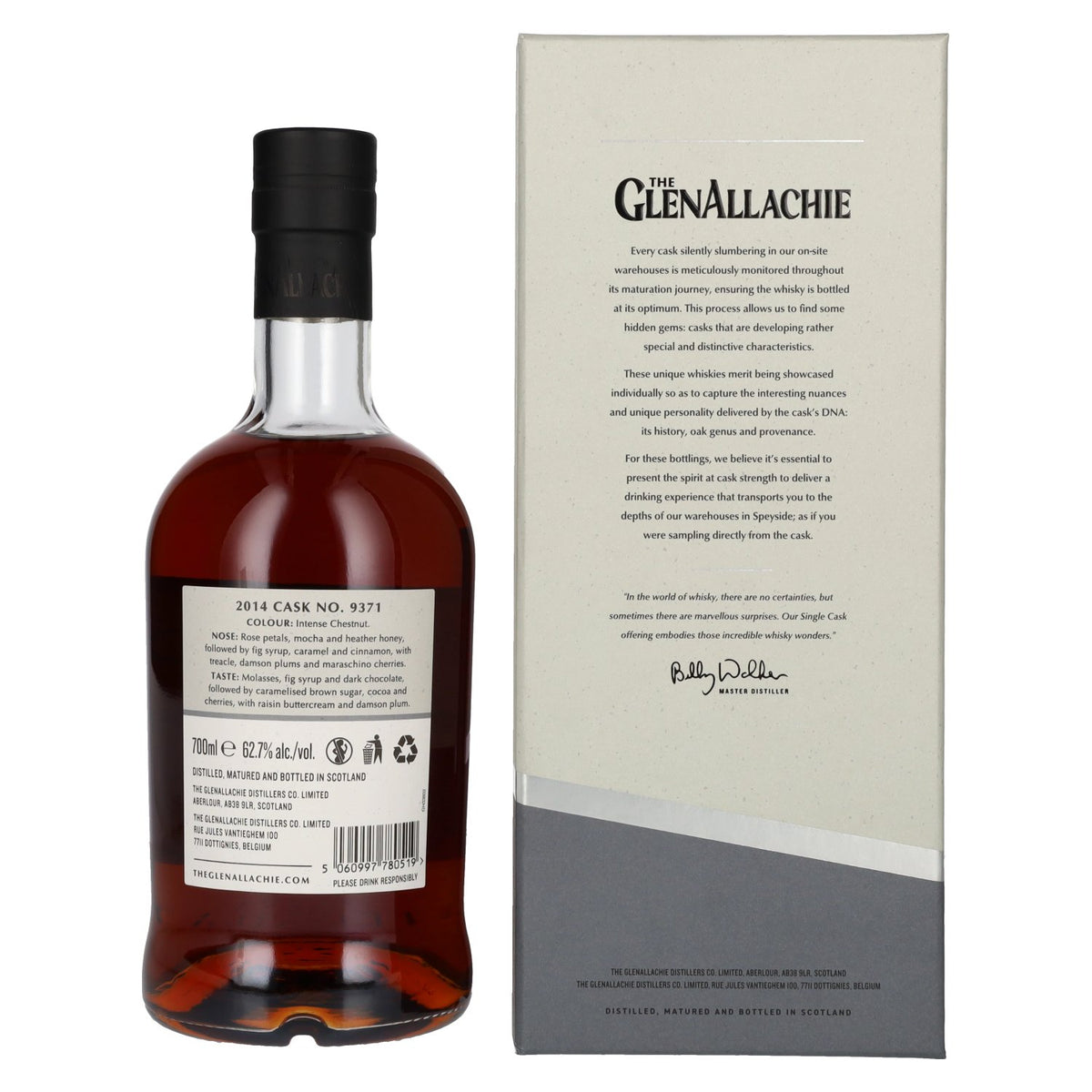 The GlenAllachie 12 Years Old PEDRO XIMÉNEZ SHERRY HOGSHEAD 2014 62,7% Vol. 0,7l in Geschenkbox