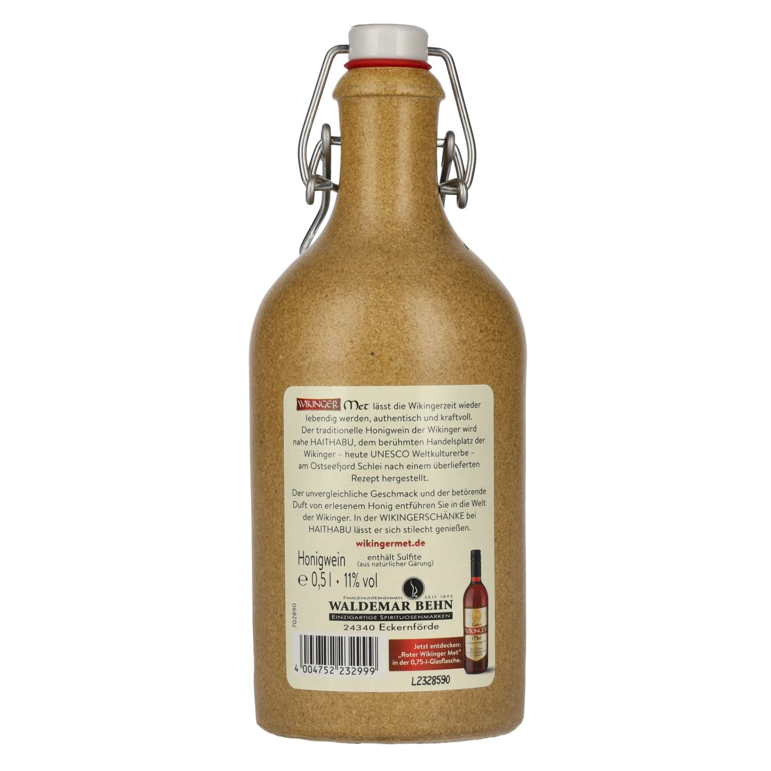 Wikinger Met Original 11% vol. 0,5l dans un pichet en terre cuite
