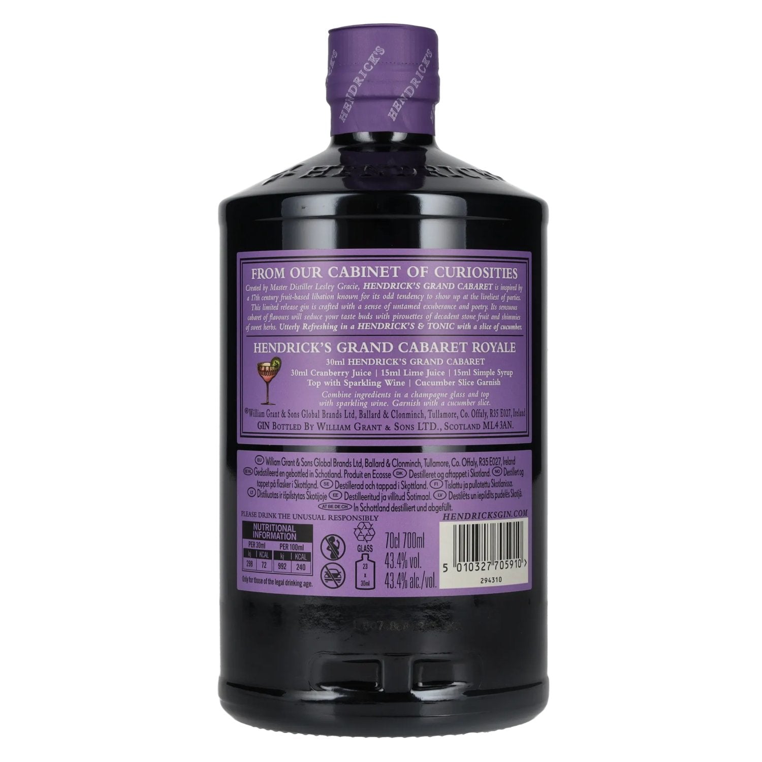 Hendrick's Gin GRAND CABARET 43,4% Vol. 0,7l