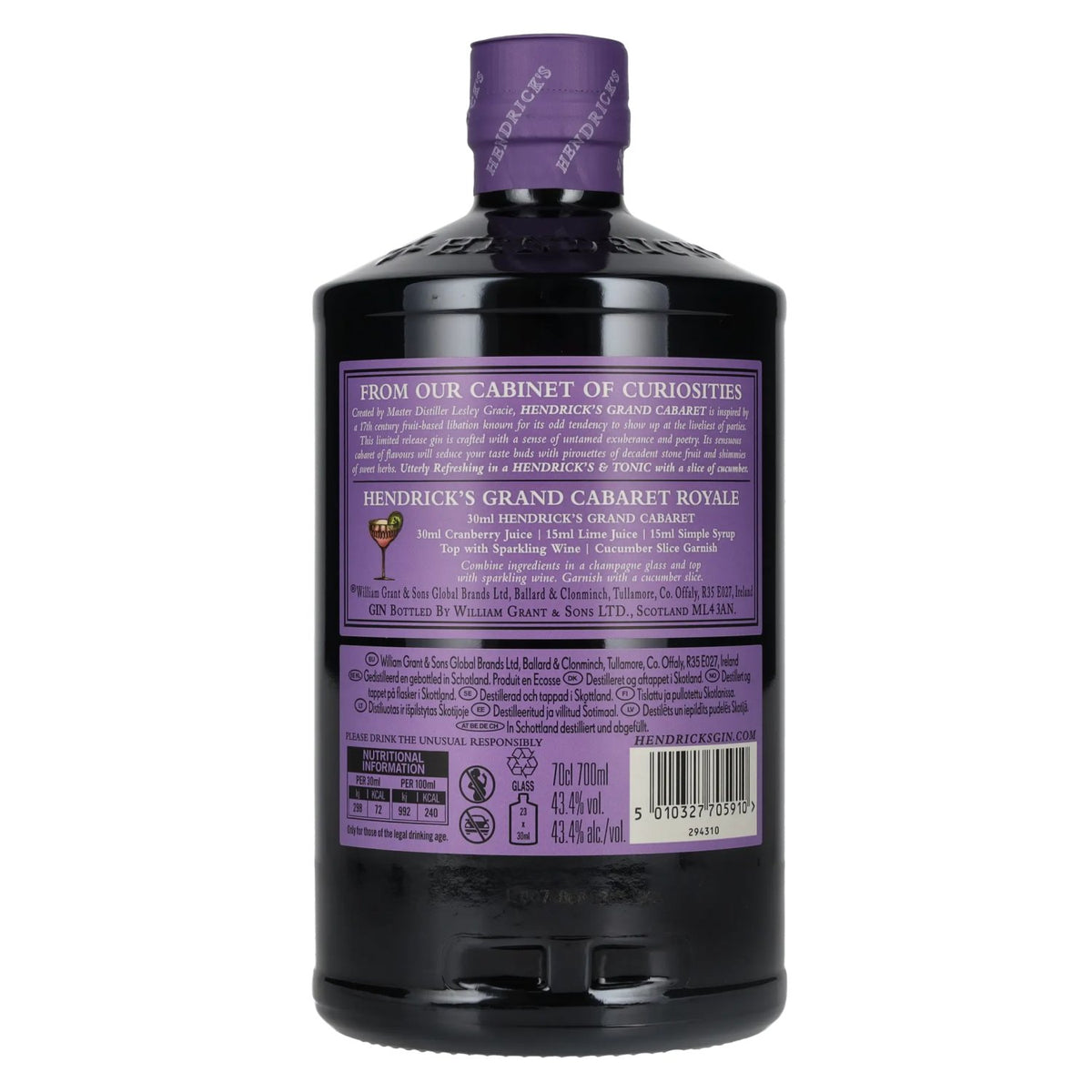 Hendrick's Gin GRAND CABARET 43,4 % vol. 0,7 l