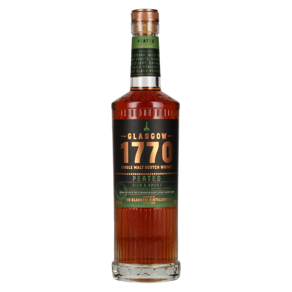 Glasgow 1770 PEATED Single Malt Rich &amp; Smoky 46% vol. 0,7 l