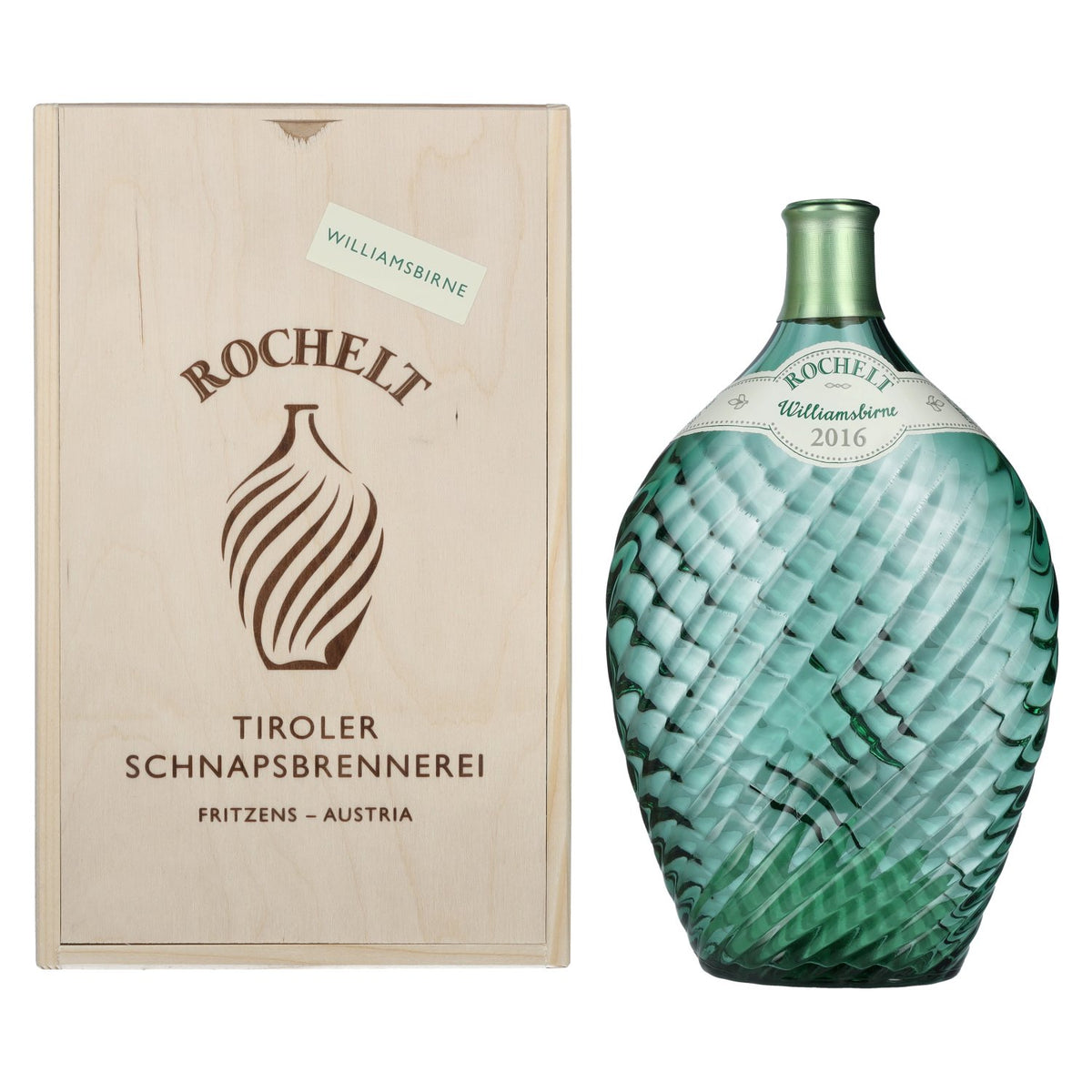 Rochelt Williamsbirne 2016 50% Vol. 0,7l in Holzkiste