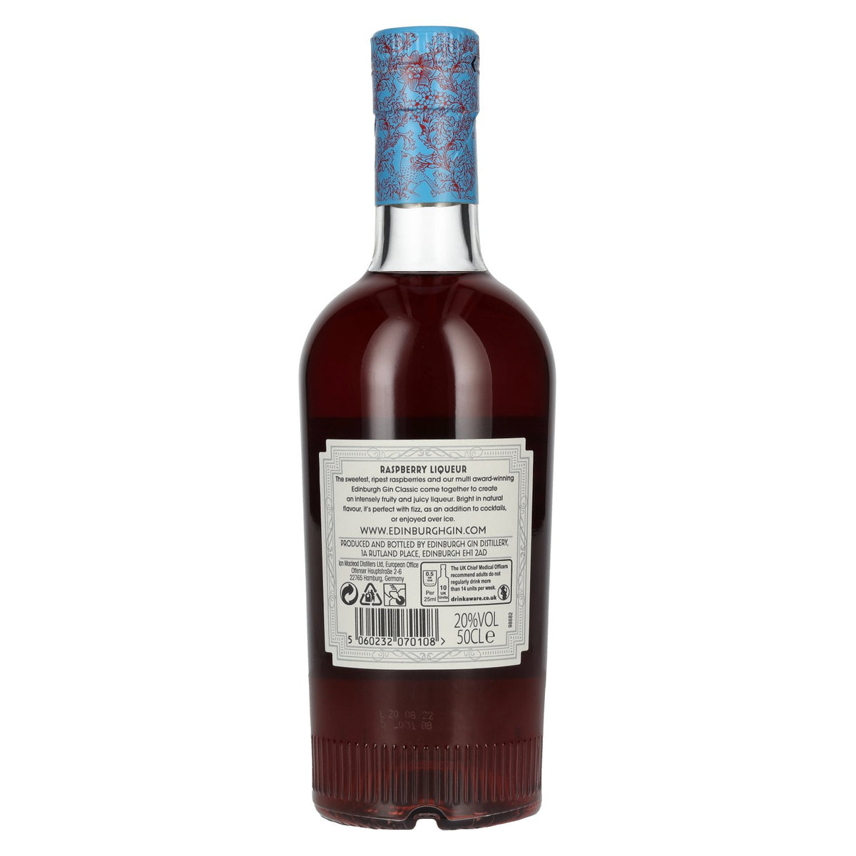 Edinburgh Gin RASPBERRY Liqueur 20% ABV 0.5l