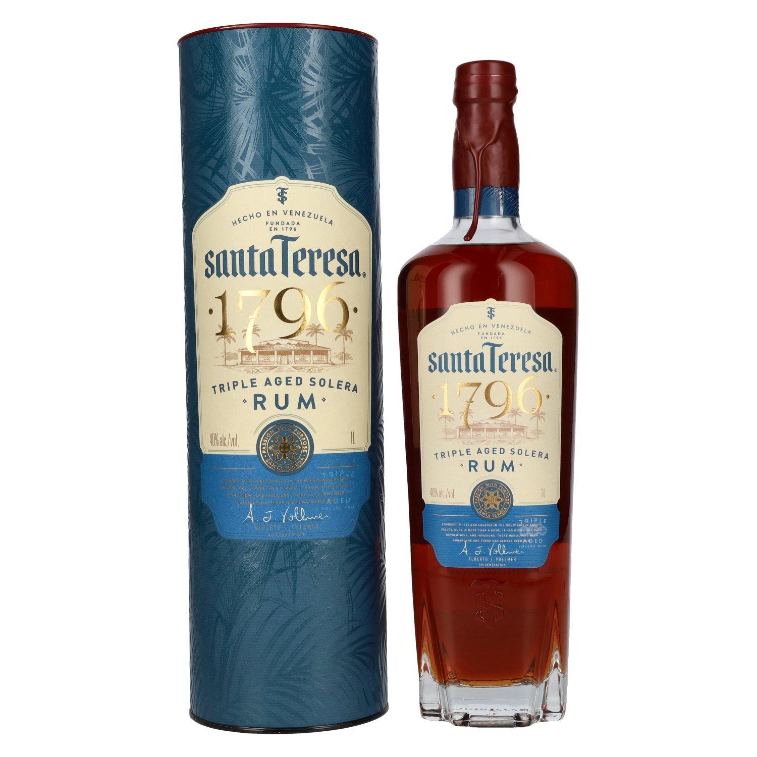 Santa Teresa 1796 Triple Aged Solera Rum 40% Vol. 1l in Geschenkbox