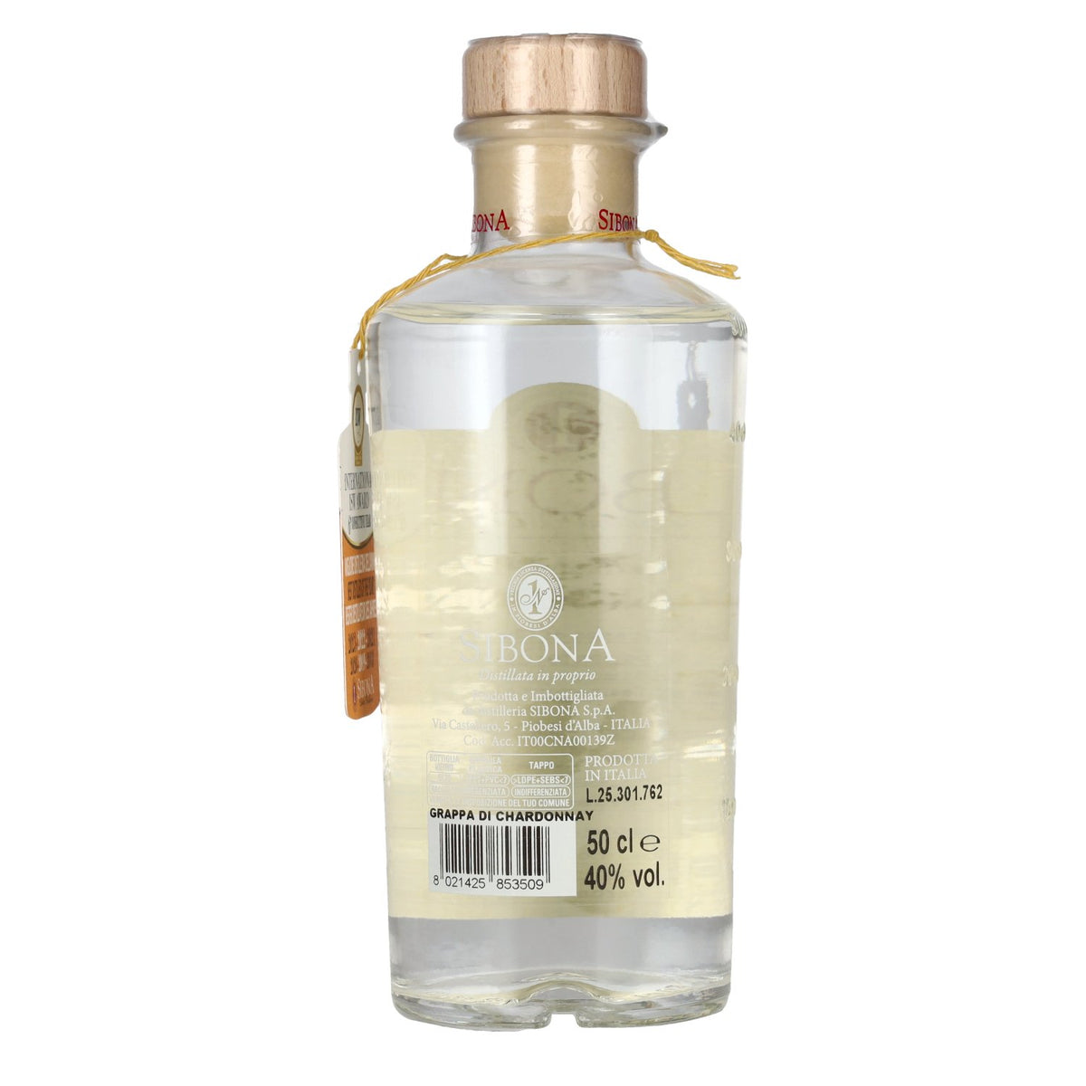Sibona La Grappa di CHARDONNAY 40% vol. 0,5 l