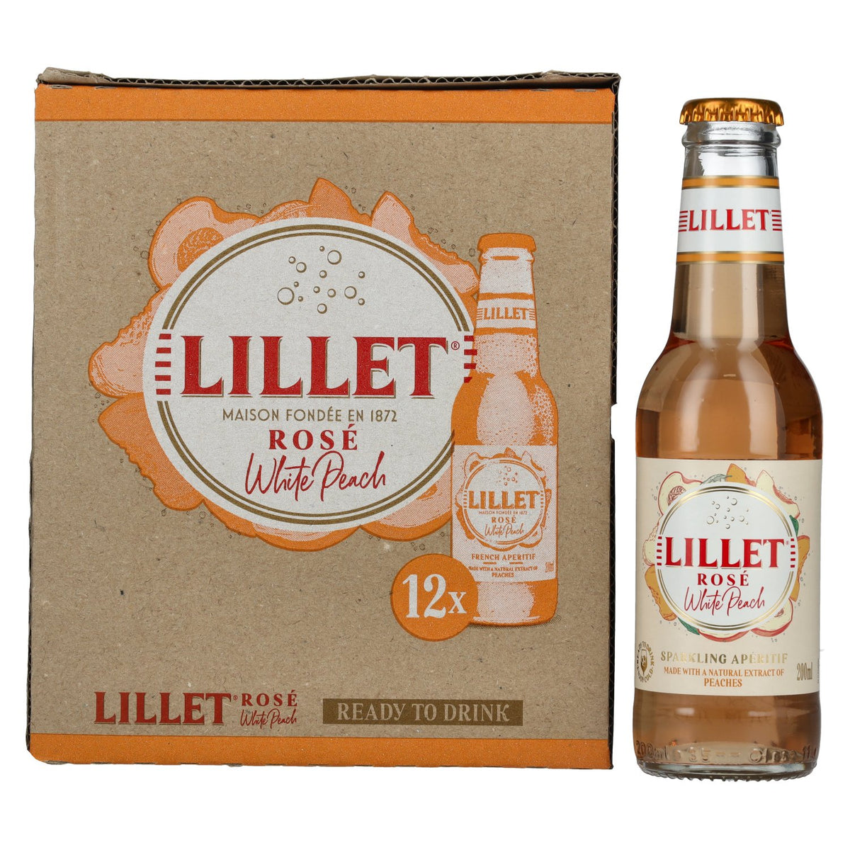 Lillet Rosé White Peach 5% Vol. 12x0,2l