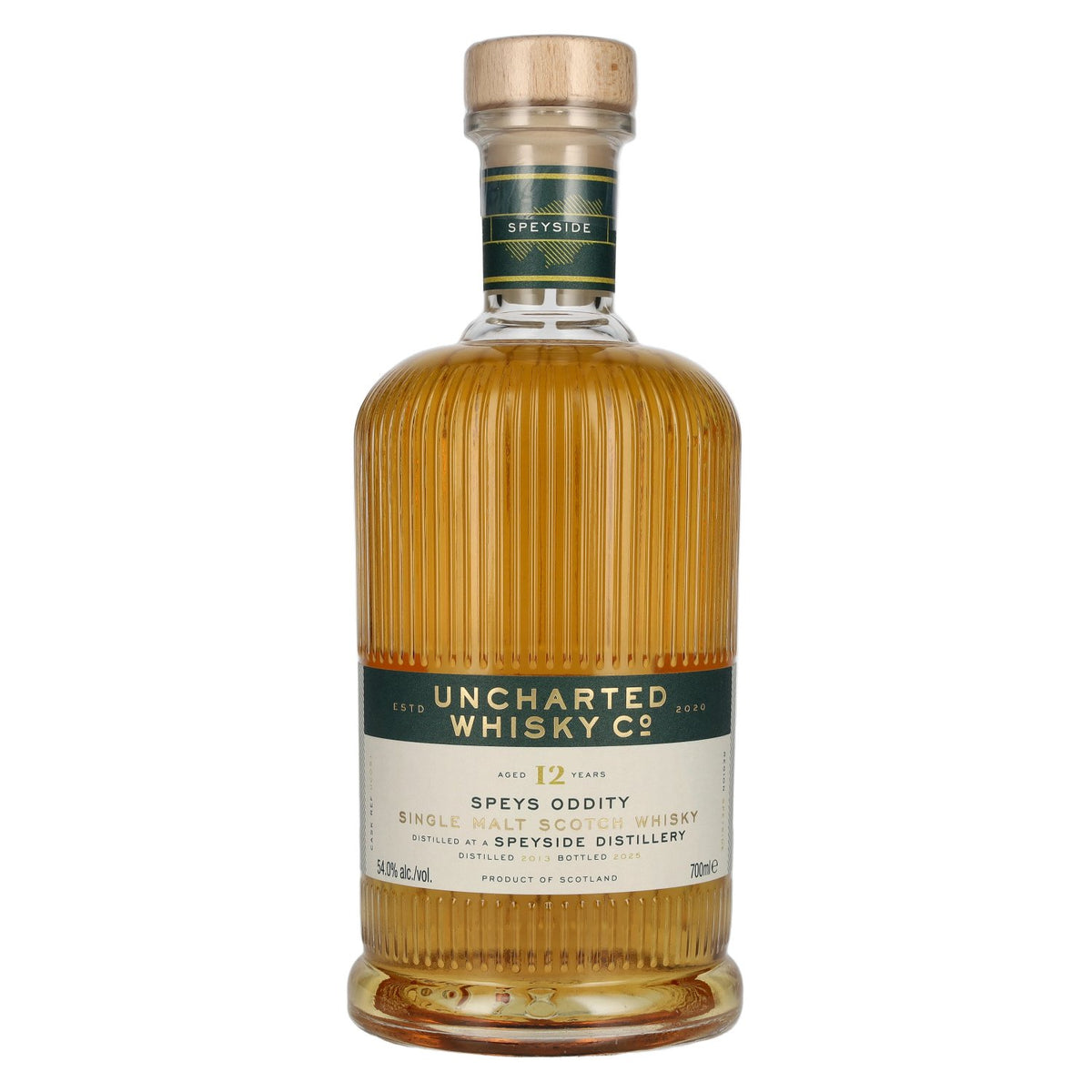 Uncharted Whisky Co 12 ans d'âge Speys Oddity Single Malt Scotch Whisky 54 % vol. 0,7 l