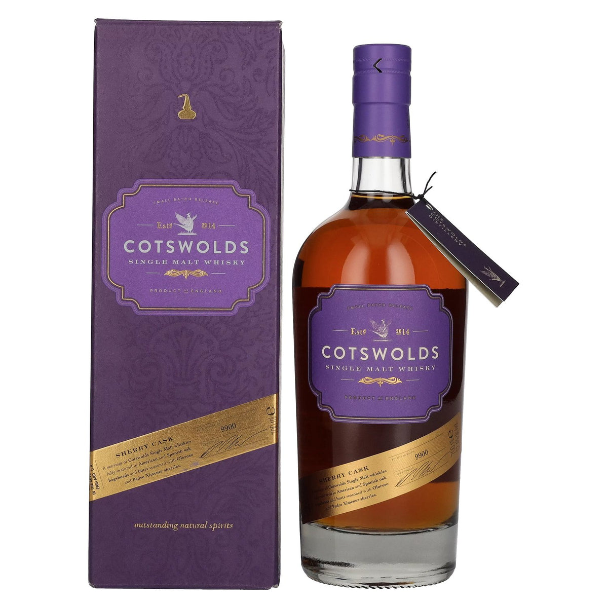 Cotswolds SHERRY CASK Single Malt Whisky 57,4% Vol. 0,7l in gift box