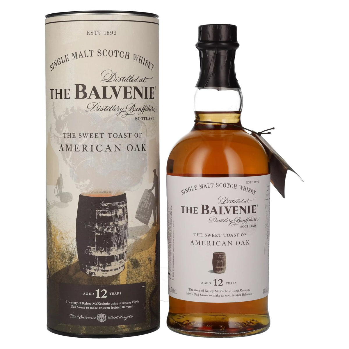 Balvenie 12 Years Old The Sweet Toast of AMERICAN OAK 43% vol. 0.7 l in a gift box