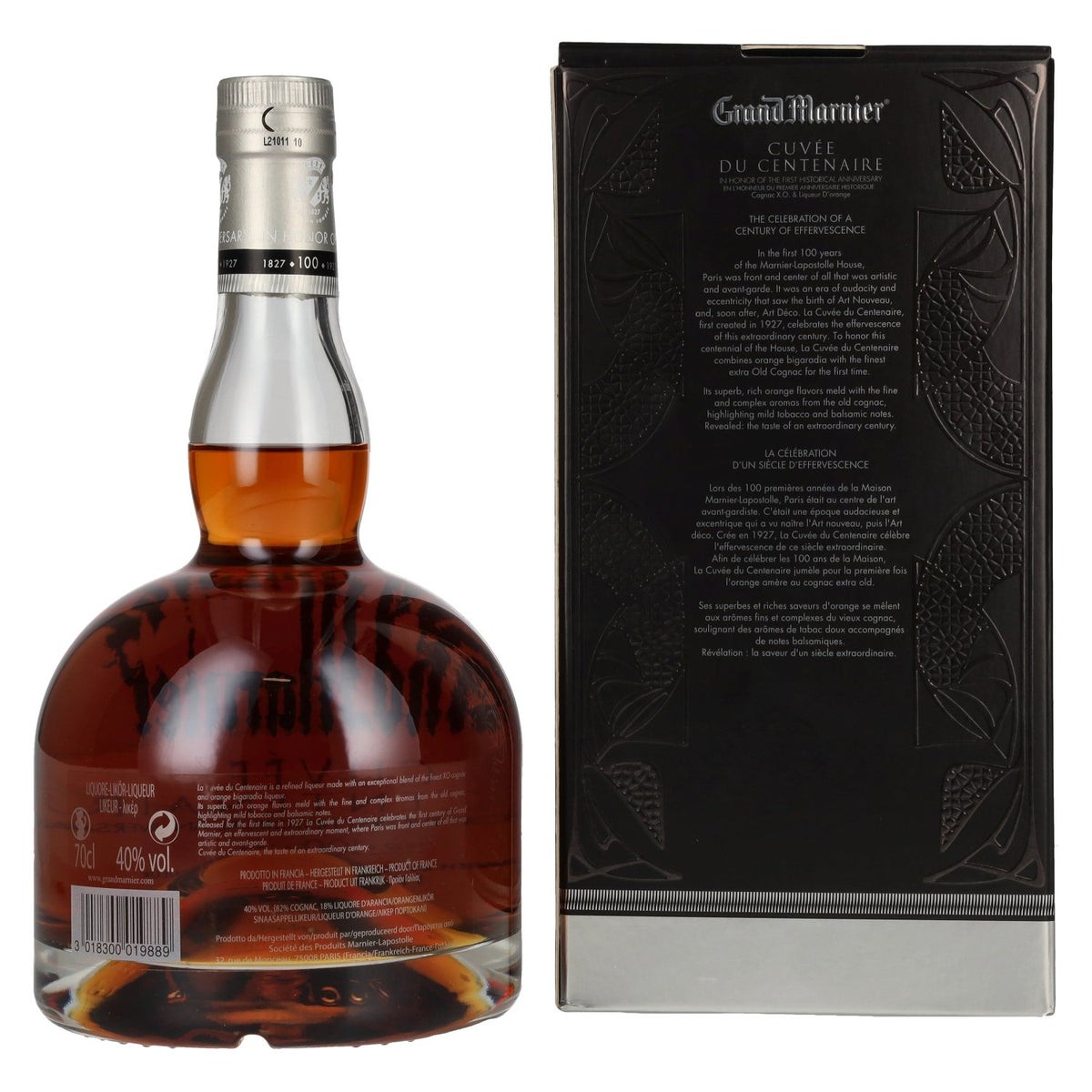 Grand Marnier Cuvée du Centenaire, liqueur fine, 40 % vol., 0,7 l, dans un coffret cadeau