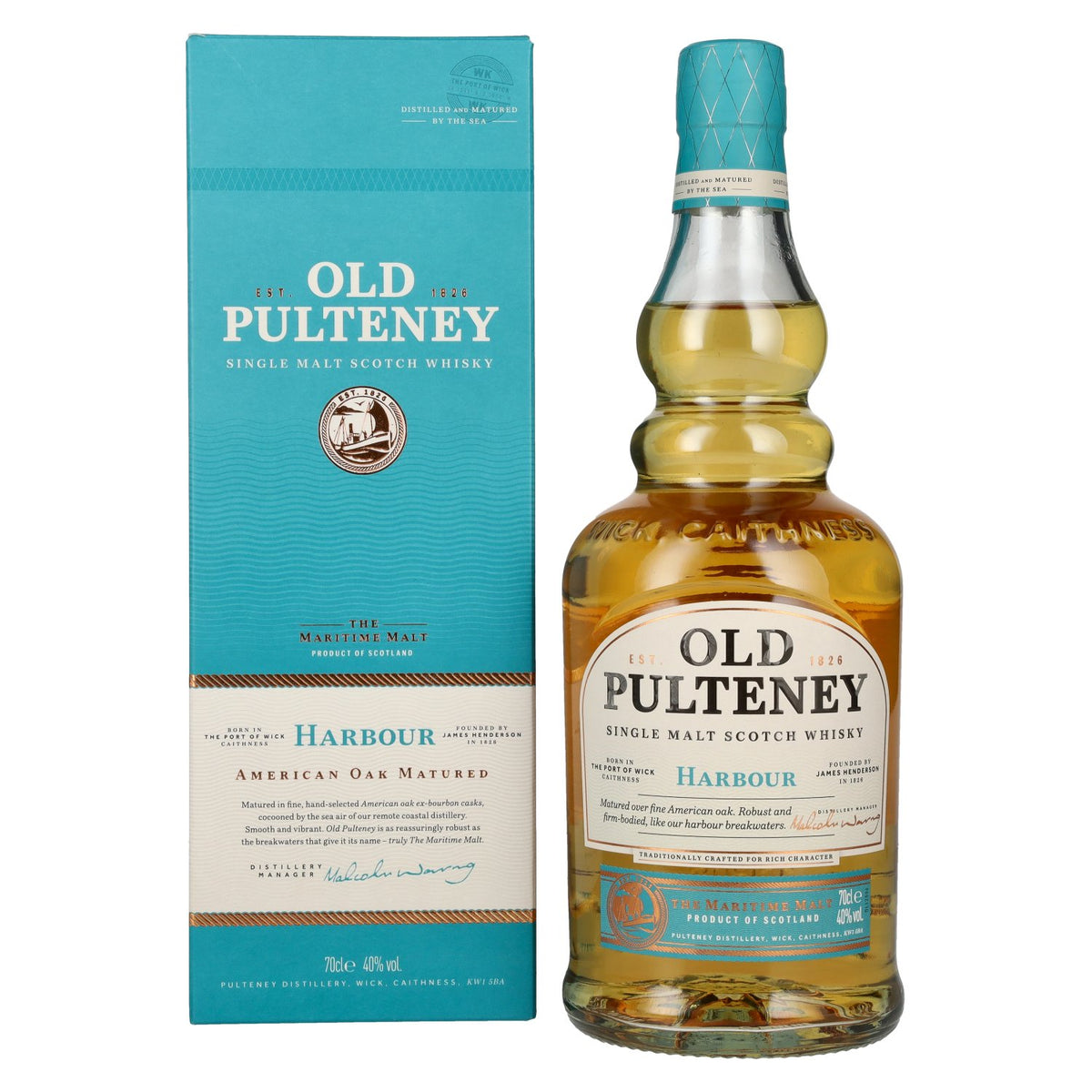 Old Pulteney HARBOUR The Maritime Malt Single Malt Scotch Whisky 40% vol. 0,7 l in geschenkverpakking