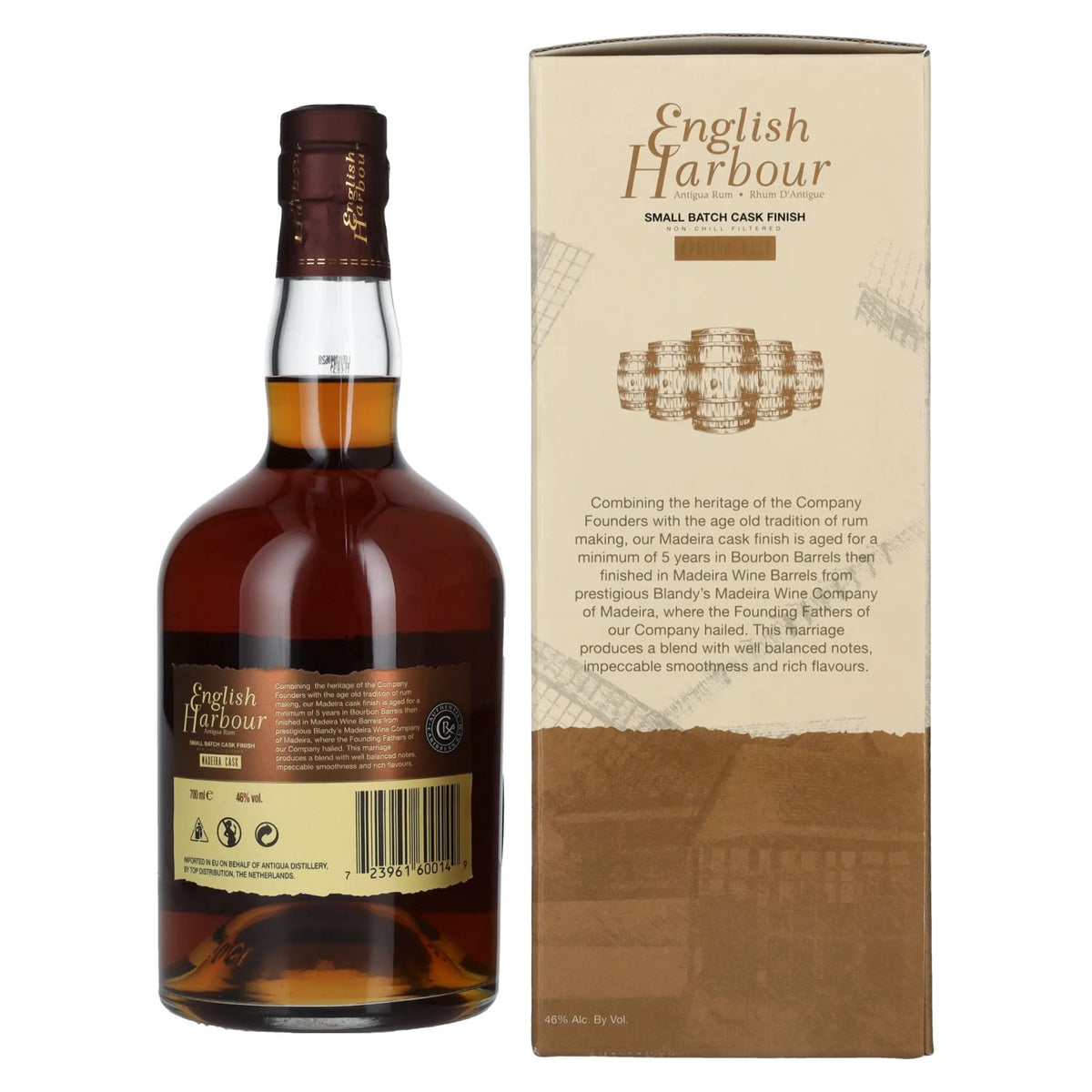 English Harbour MADEIRA CASK FINISH Small Batch Antigua Rum Batch 003 46% Vol. 0,7l in Geschenkbox