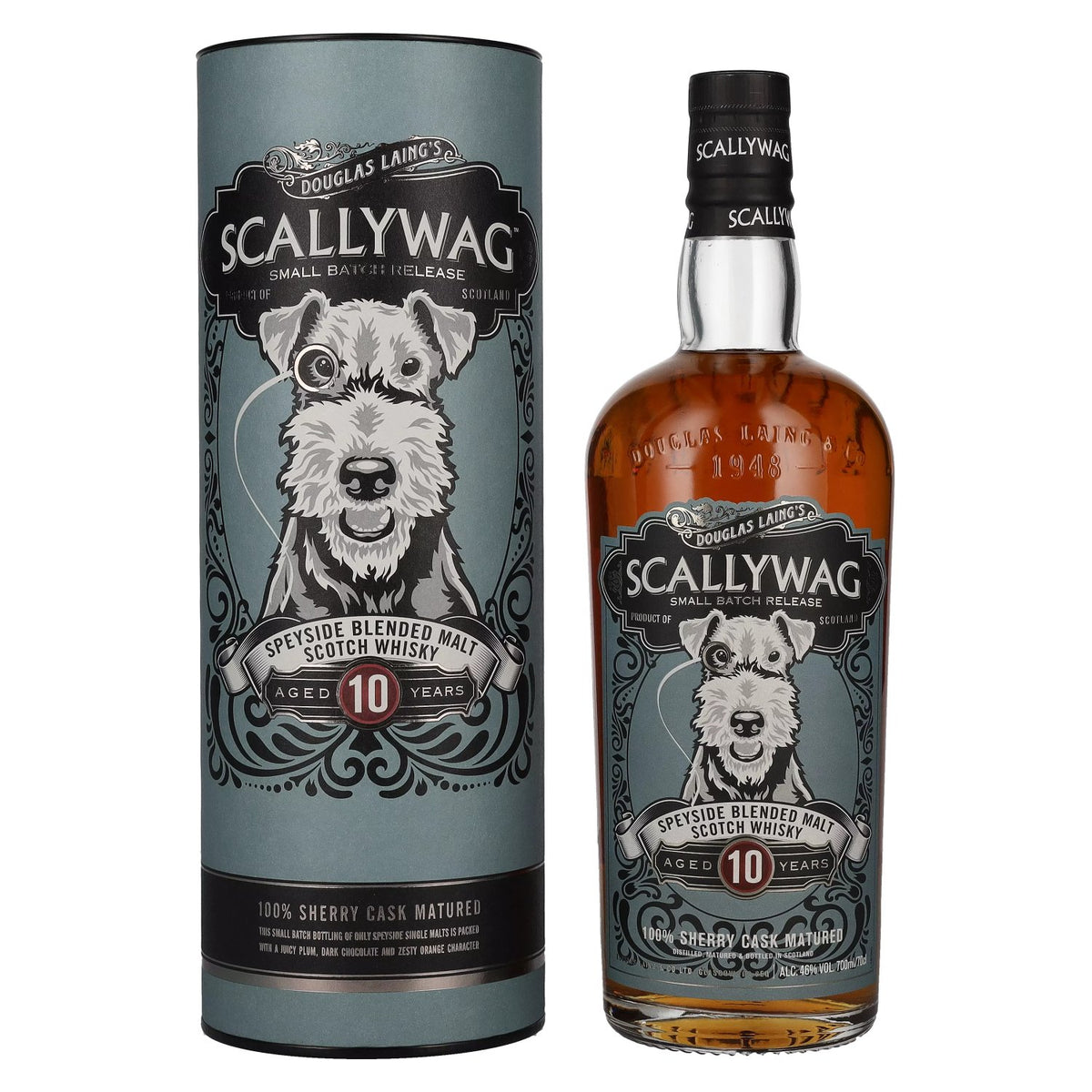 Douglas Laing SCALLYWAG 10 Years Old Speyside Blended Malt 46% Vol. 0,7l in Geschenkbox