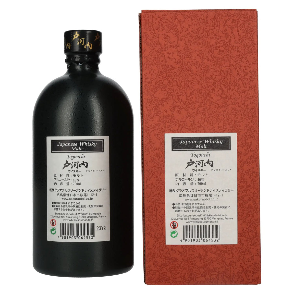 Togouchi PURE MALT Japanse whisky 40% vol. 0,7 l in geschenkverpakking
