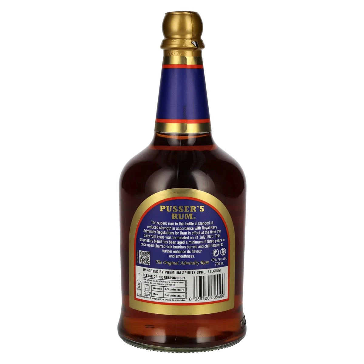 Pusser's Original Admiralty Rum 40% Vol. 0,7l