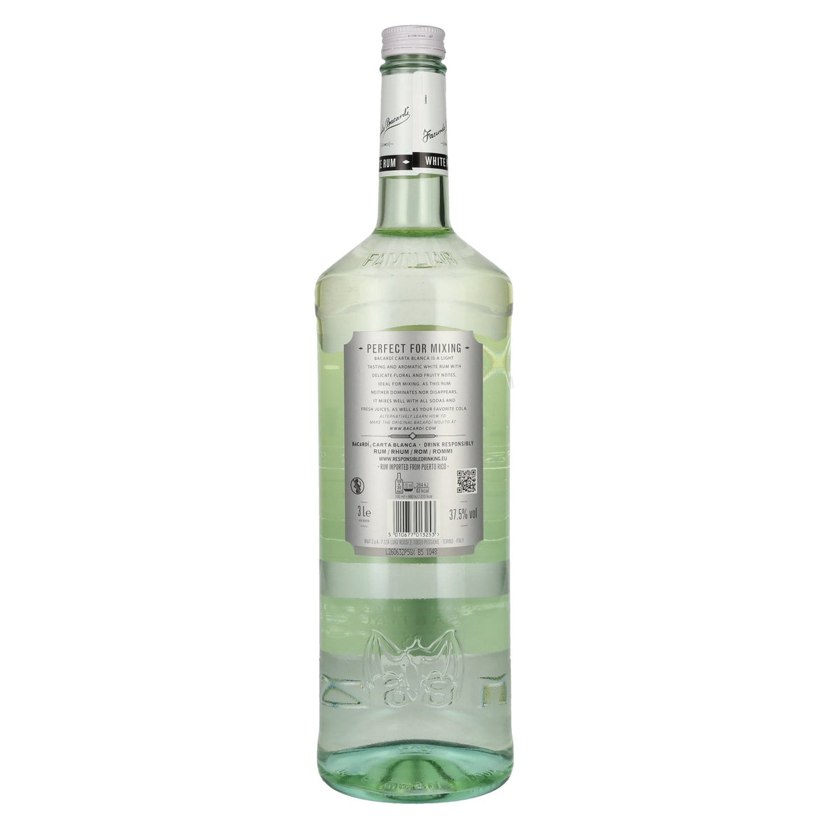 Bacardi Roner Carta Blanca Superior 37,5% Vol. 3l