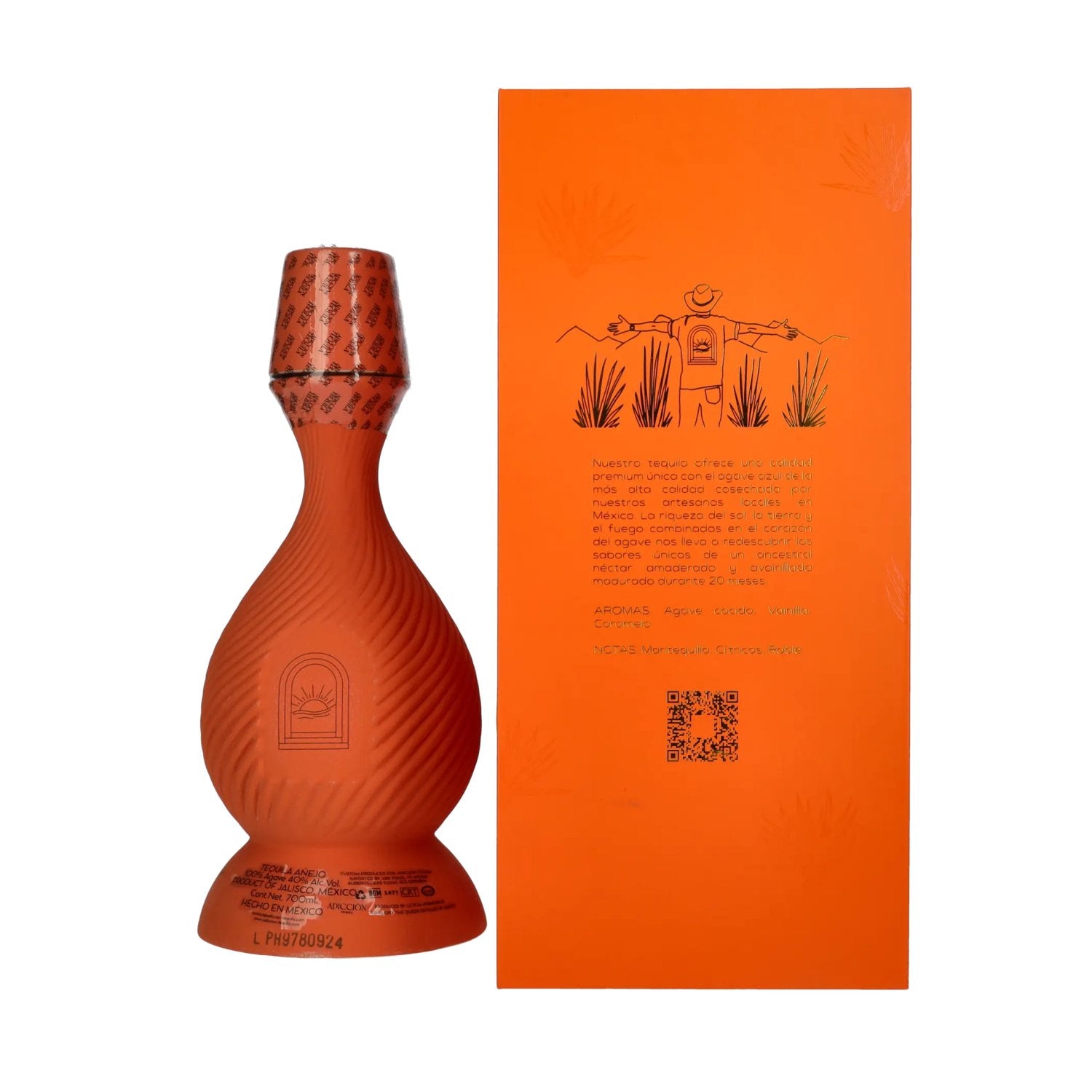 ADICCIŌN Tequila Añejo 100% agave 40% vol. 0,7 l in geschenkverpakking