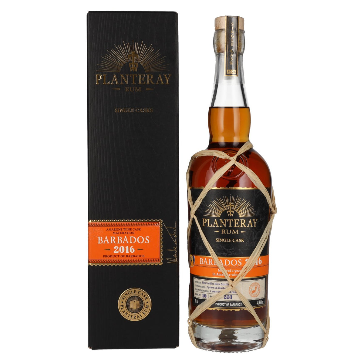 Planteray Rum BARBADOS Amarone Cask Finish 2016 44.9% vol. 0.7l in a gift box