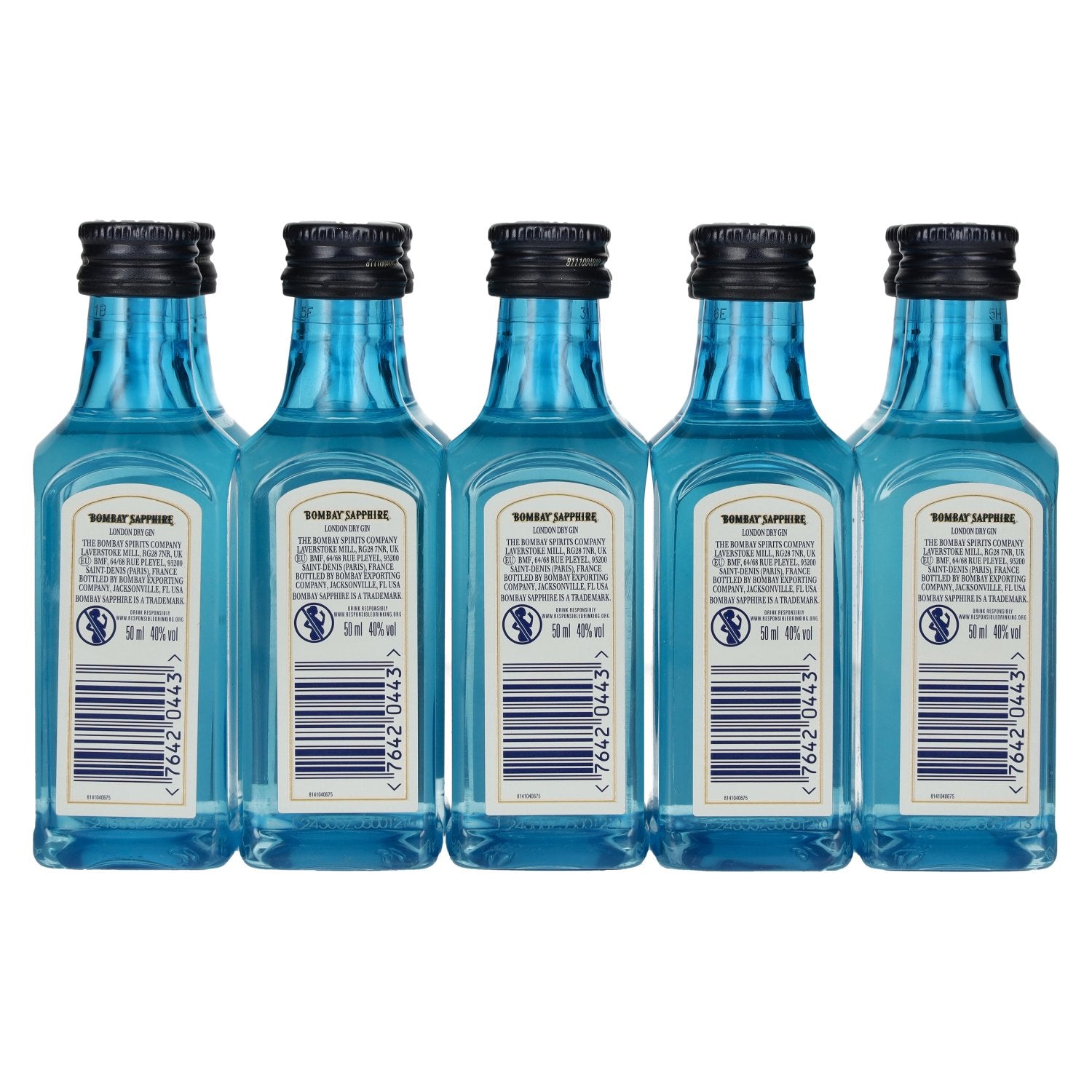 Bombay SAPPHIRE London Dry Gin 40% Vol. 10x0,05l PET