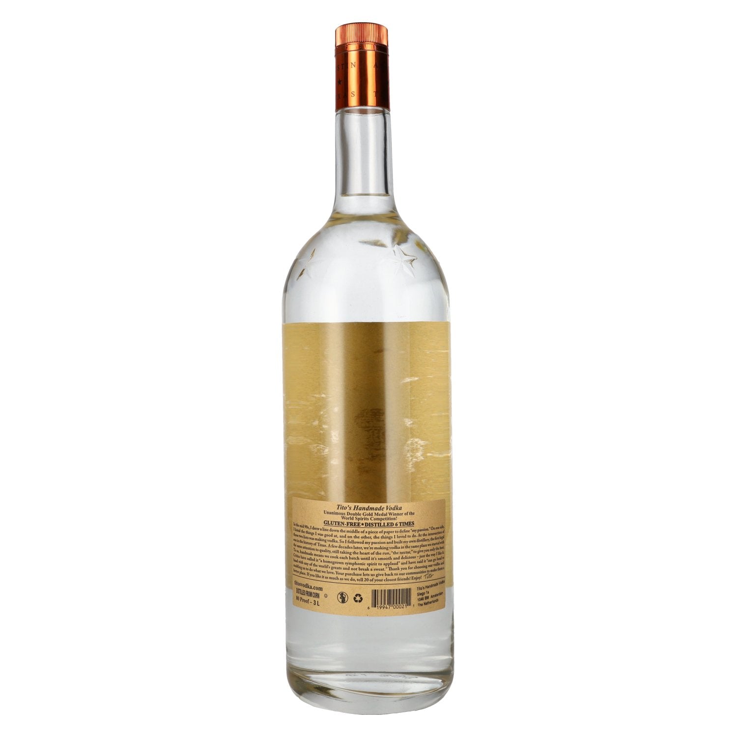 Tito's Handmade Vodka 40% Vol. 3l